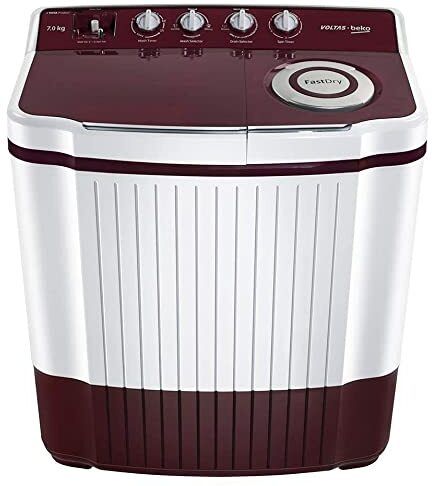 voltas beko by a tata product 7 kg Semi Automatic Top Load Maroon-picture-36