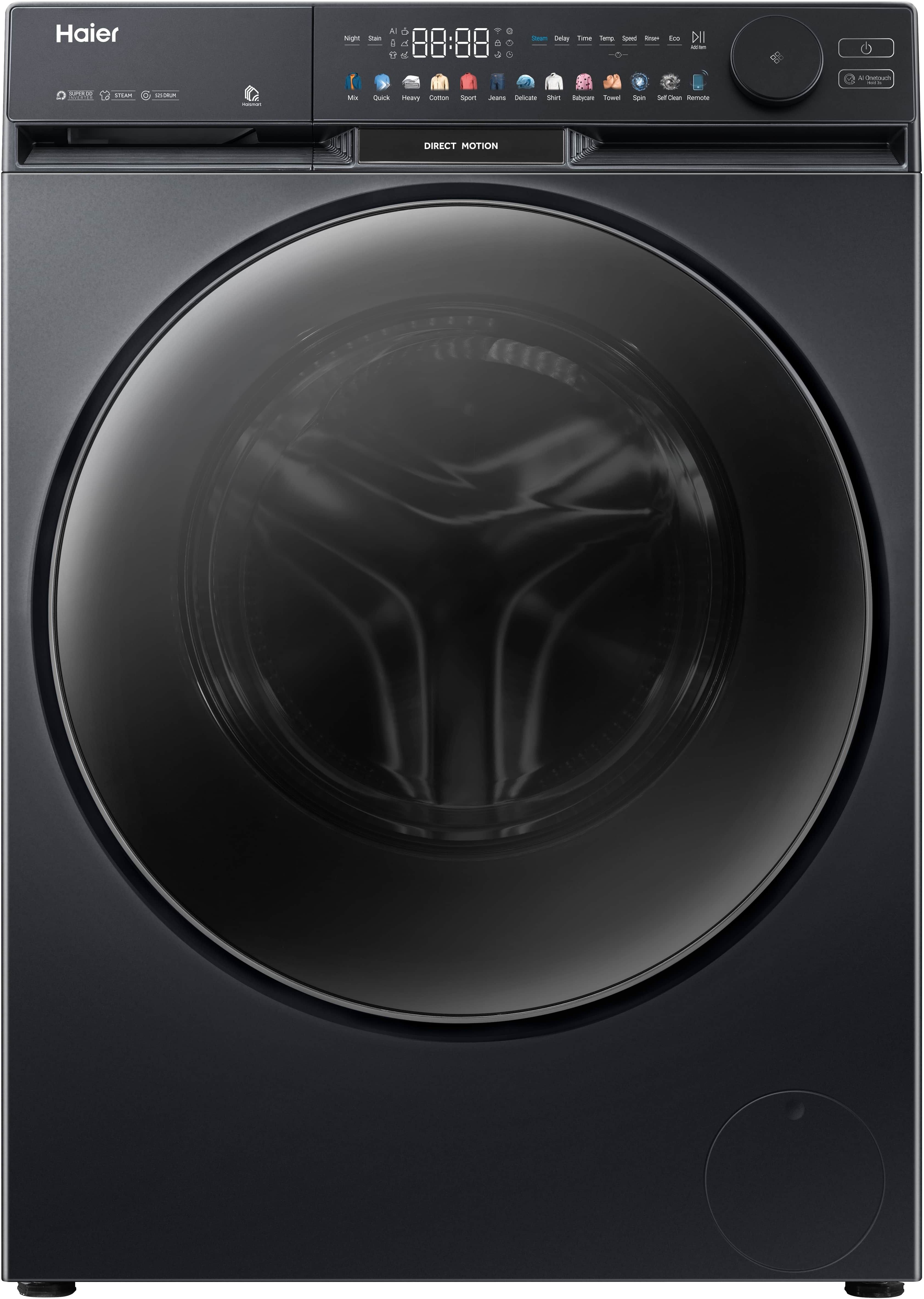 haier 12 kg Fully Automatic Front Load with In-built Heater Black-picture-19