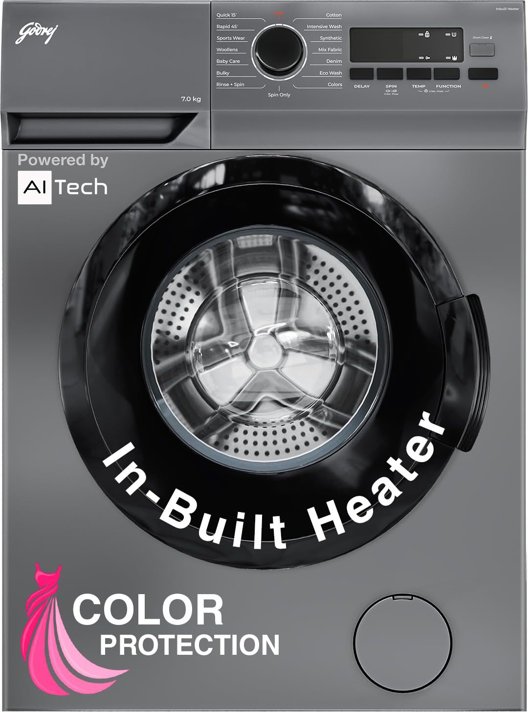 godrej 7 kg Fully Automatic Front Load with In-built Heater Silver-picture-34