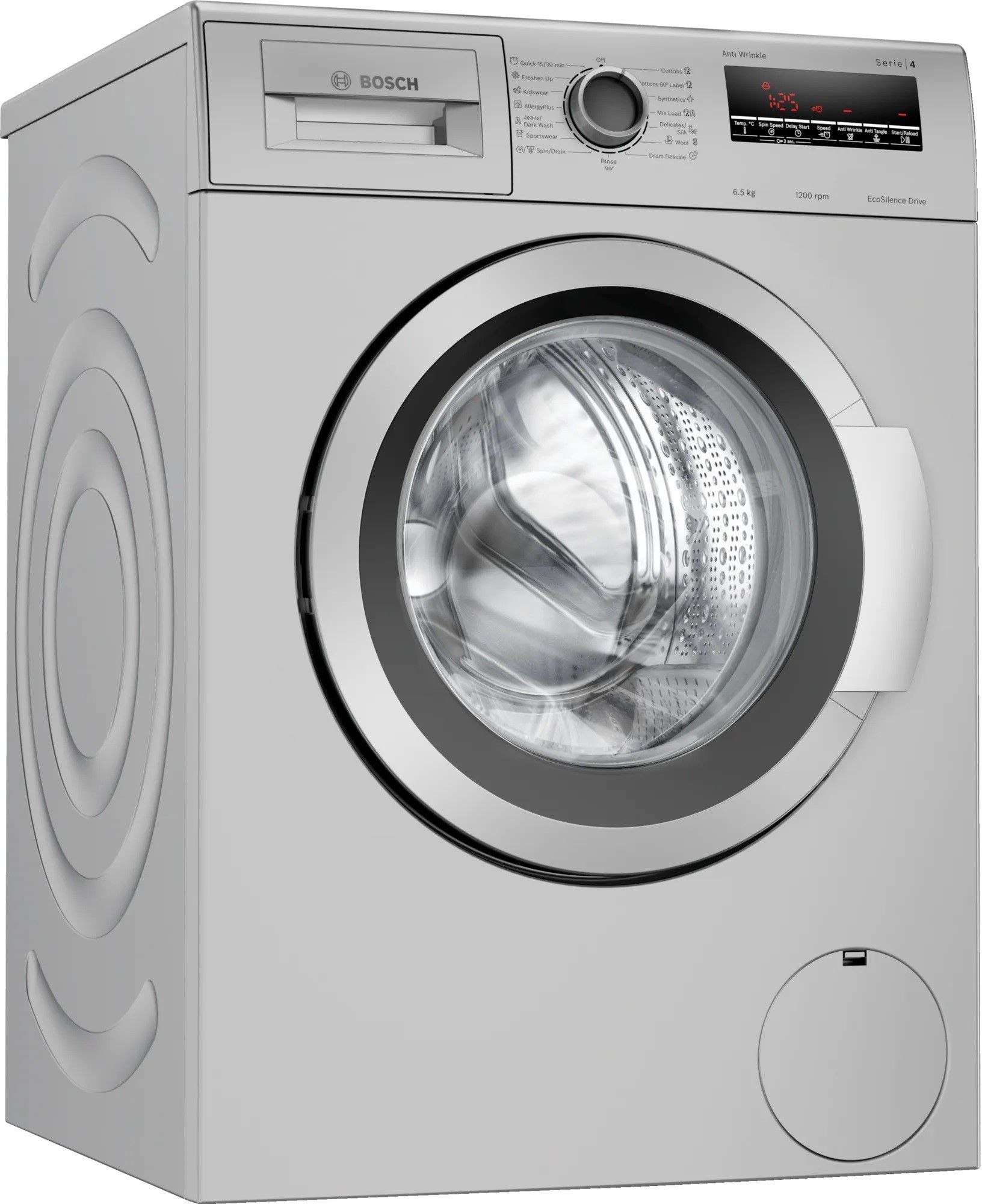 bosch 6.5 kg 1200RPM Fully Automatic Front Load with In-built Heater Silver-picture-15