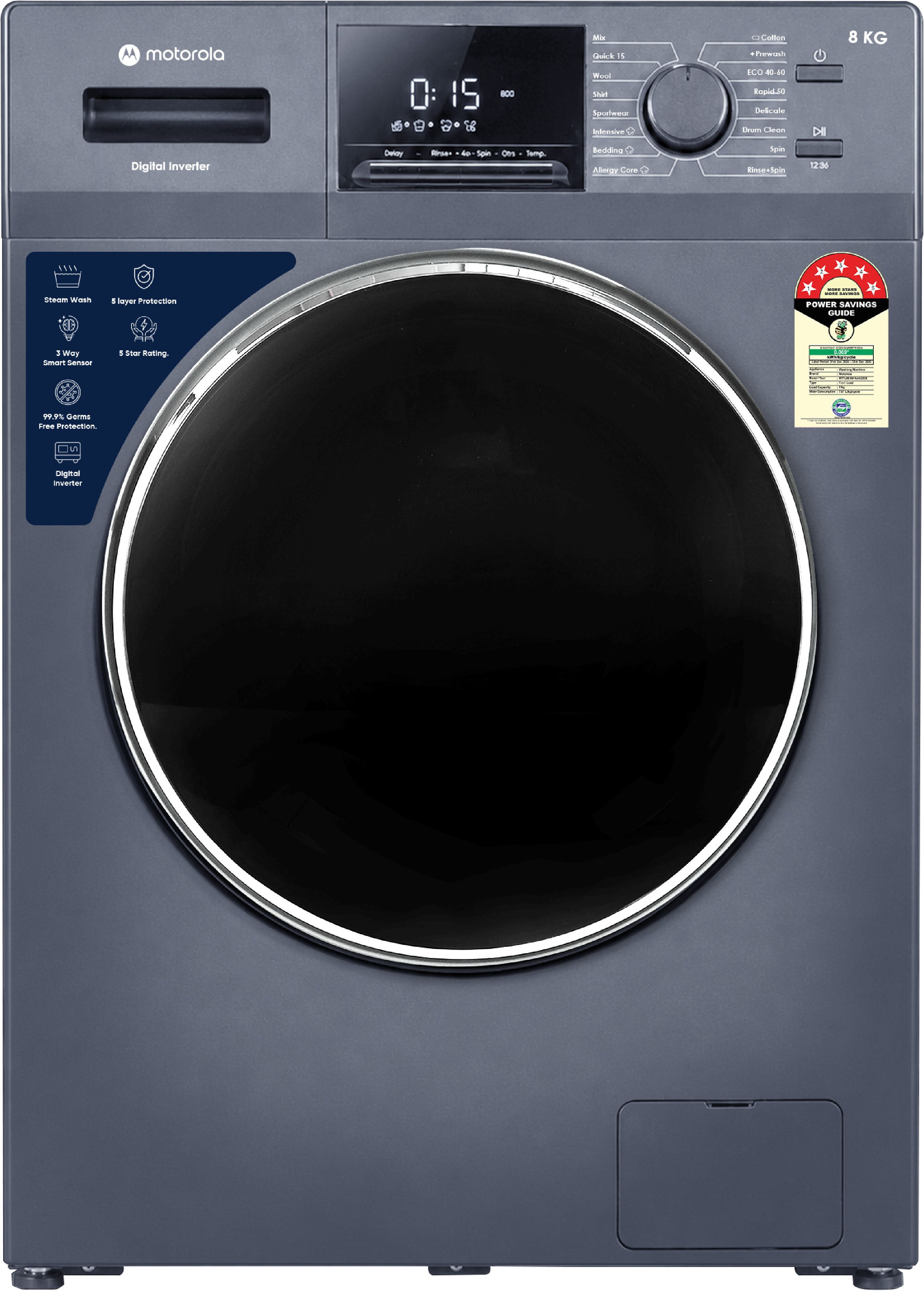 motorola 8 kg Fully Automatic Front Load with In-built Heater Blue-picture-23