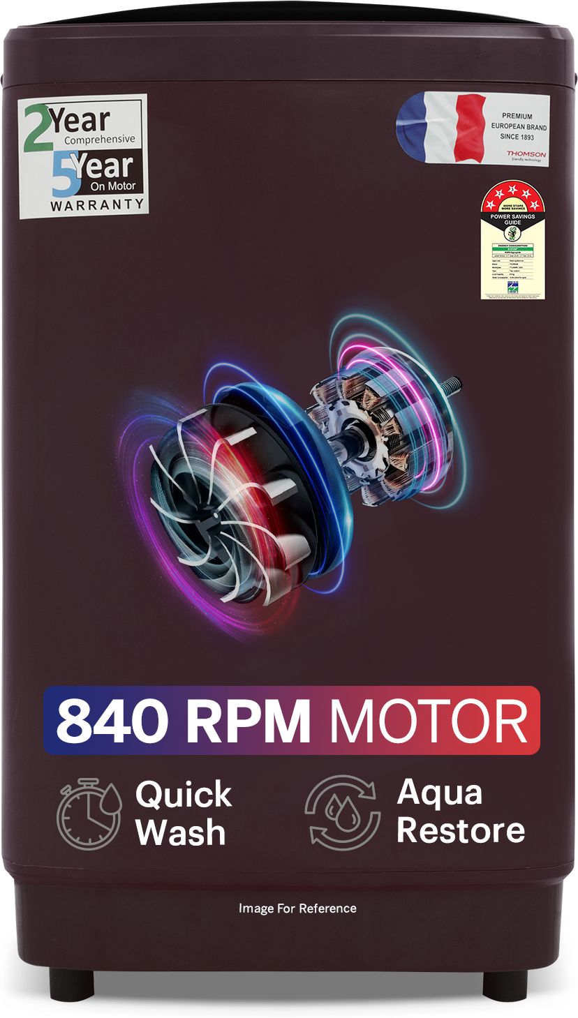 8.5 kg Fully Automatic Top Load Red, Maroon