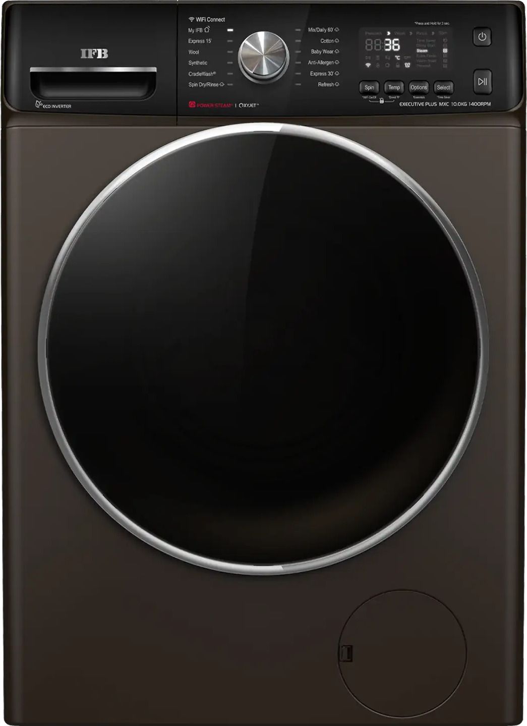10 kg Fully Automatic Front Load with In-built Heater Black-image-17