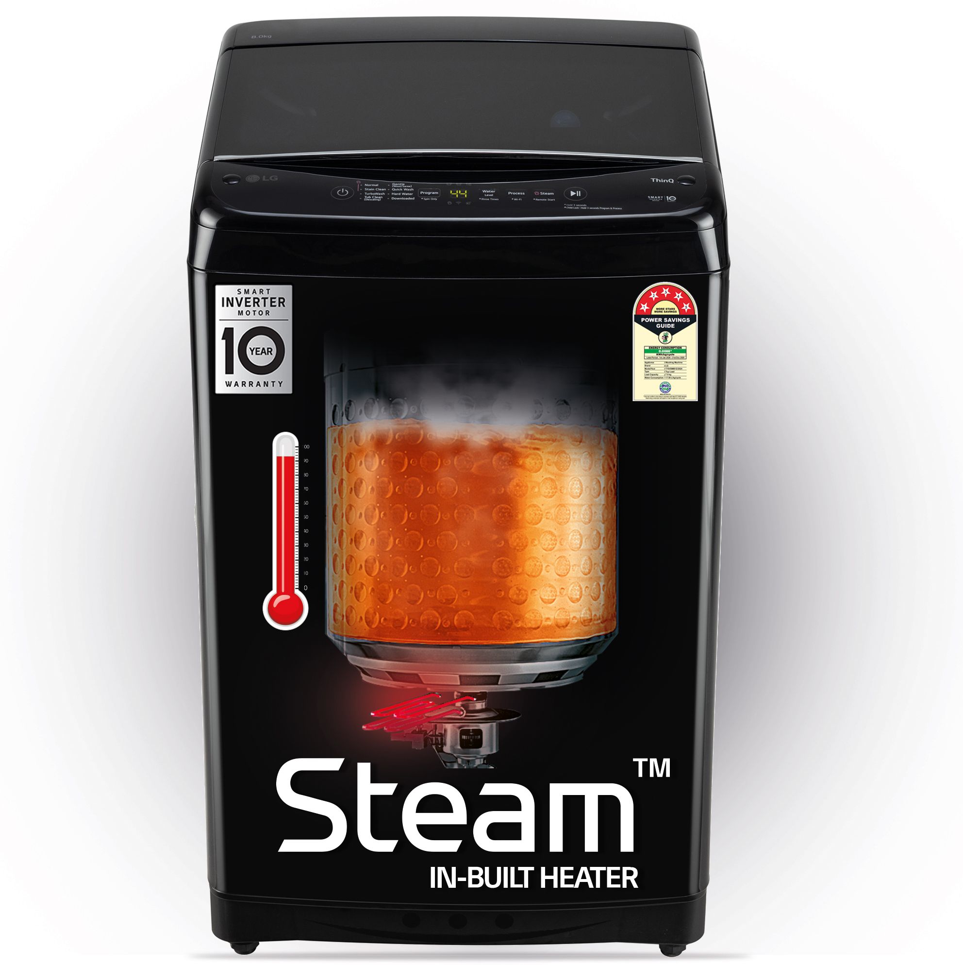 lg 8 kg 5 Star, Smart Inverter Technology, Wi-Fi Enabled, Turbowash, Turbodrum, Stain Clean, Hard Water Wash, Jetspray+ with In-built heater Fully Automatic Top Load with In-built Heater Black-picture-28