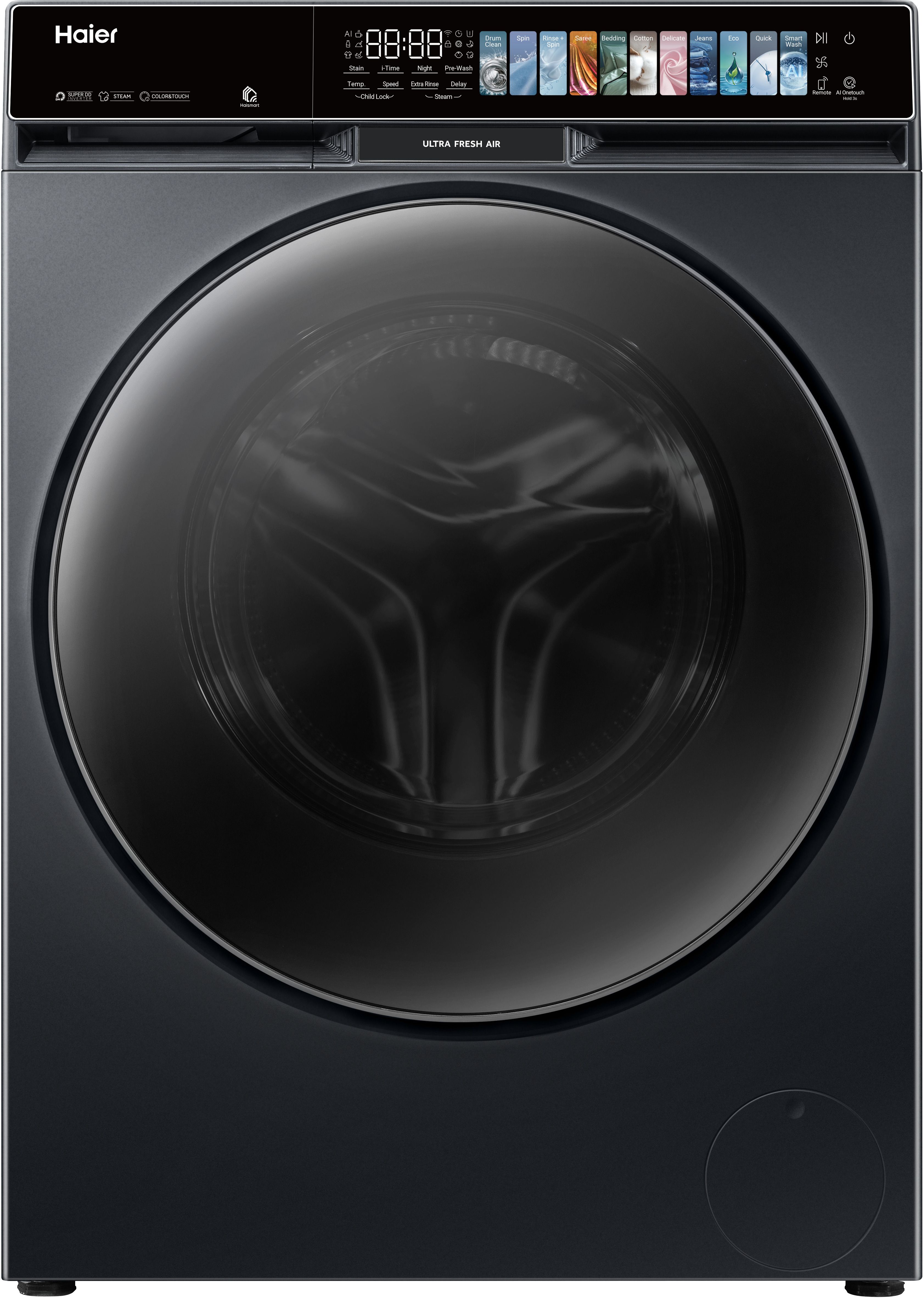 haier 12 kg Fully Automatic Front Load with In-built Heater Black-picture-10
