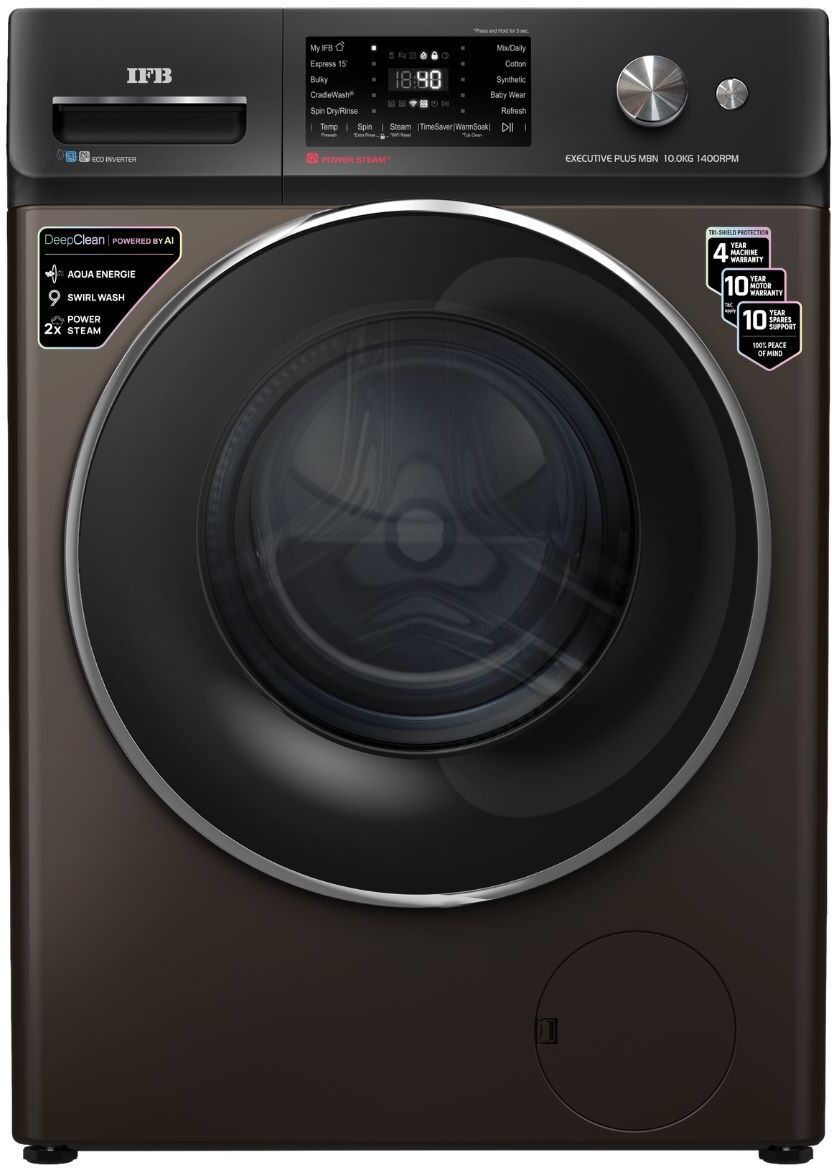10 kg Fully Automatic Front Load with In-built Heater Brown-image-2