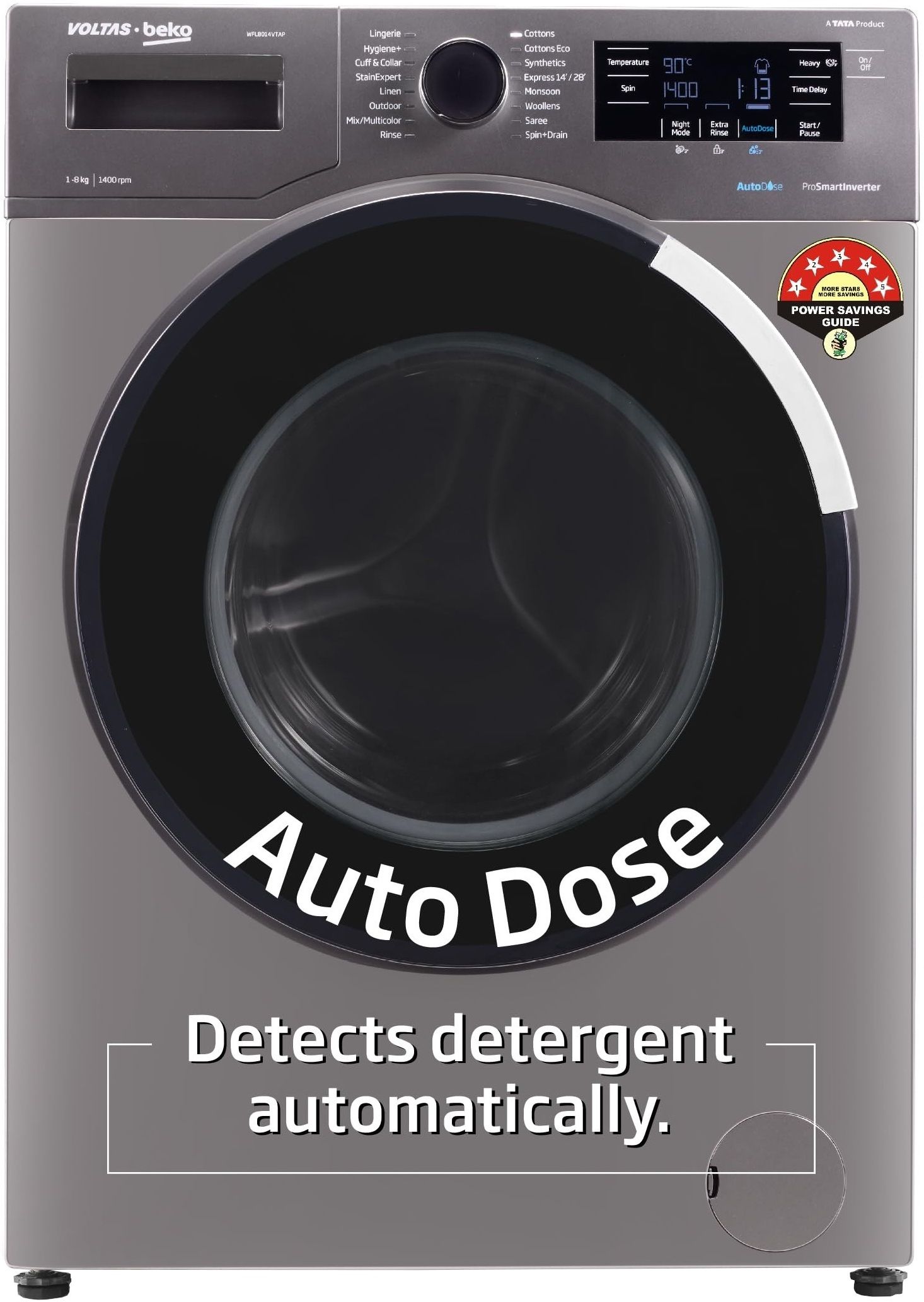 voltas beko 8 kg Fully Automatic Front Load with In-built Heater Grey-picture-41
