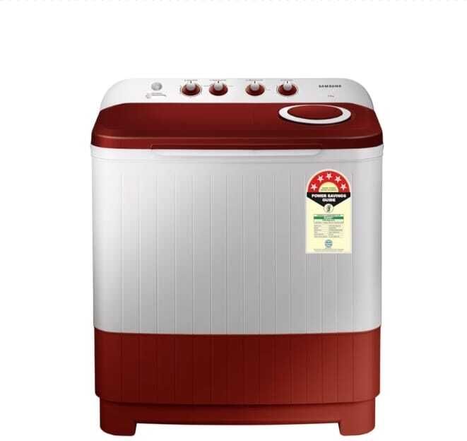 8 kg Semi Automatic Top Load Red, White-image-12