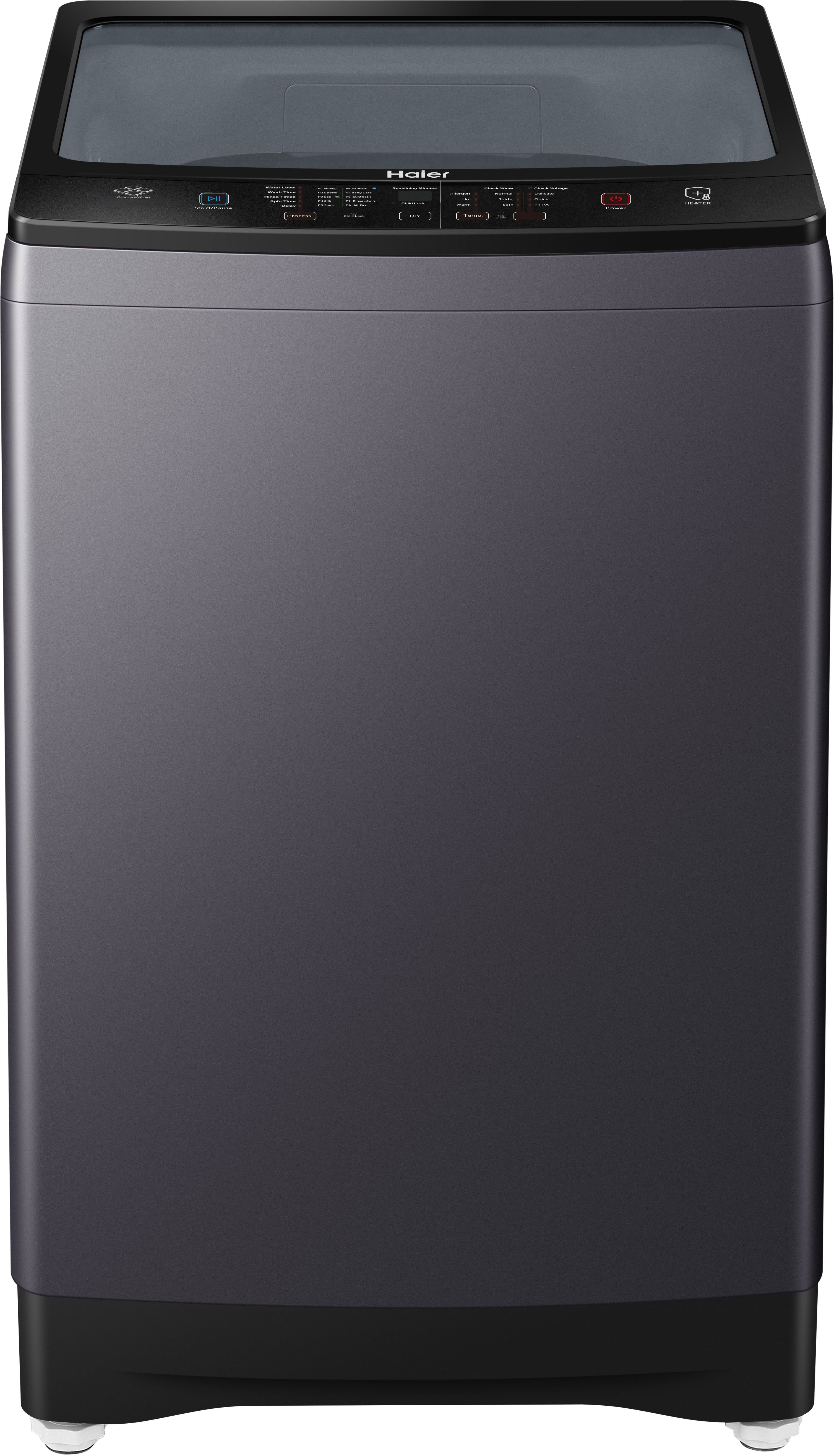 haier 8 kg Fully Automatic Top Load with In-built Heater Silver-picture-29