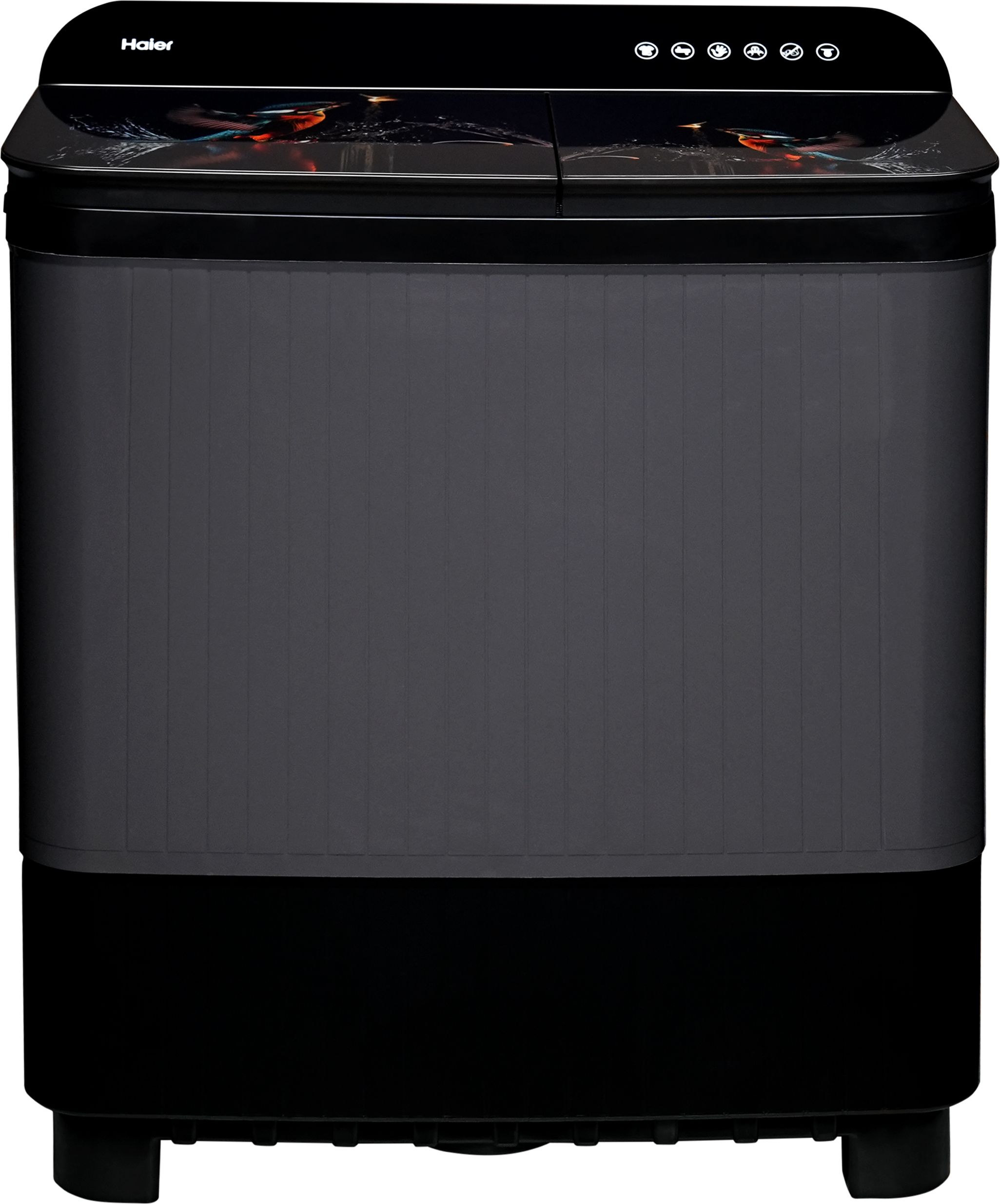 9 kg semi automatic top load black
