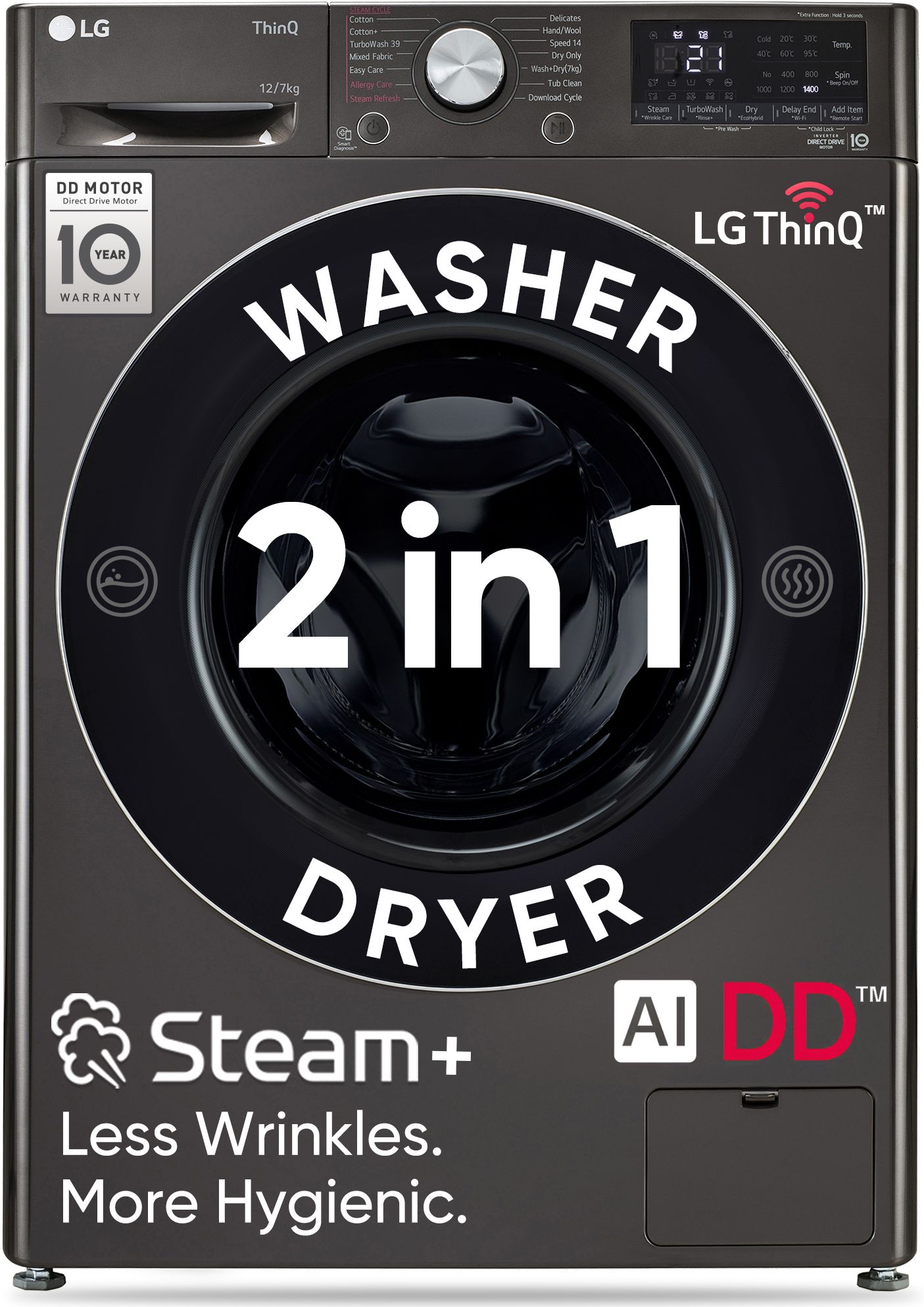 lg 12 kg Fully Automatic Front Load with In-built Heater Black-picture-36