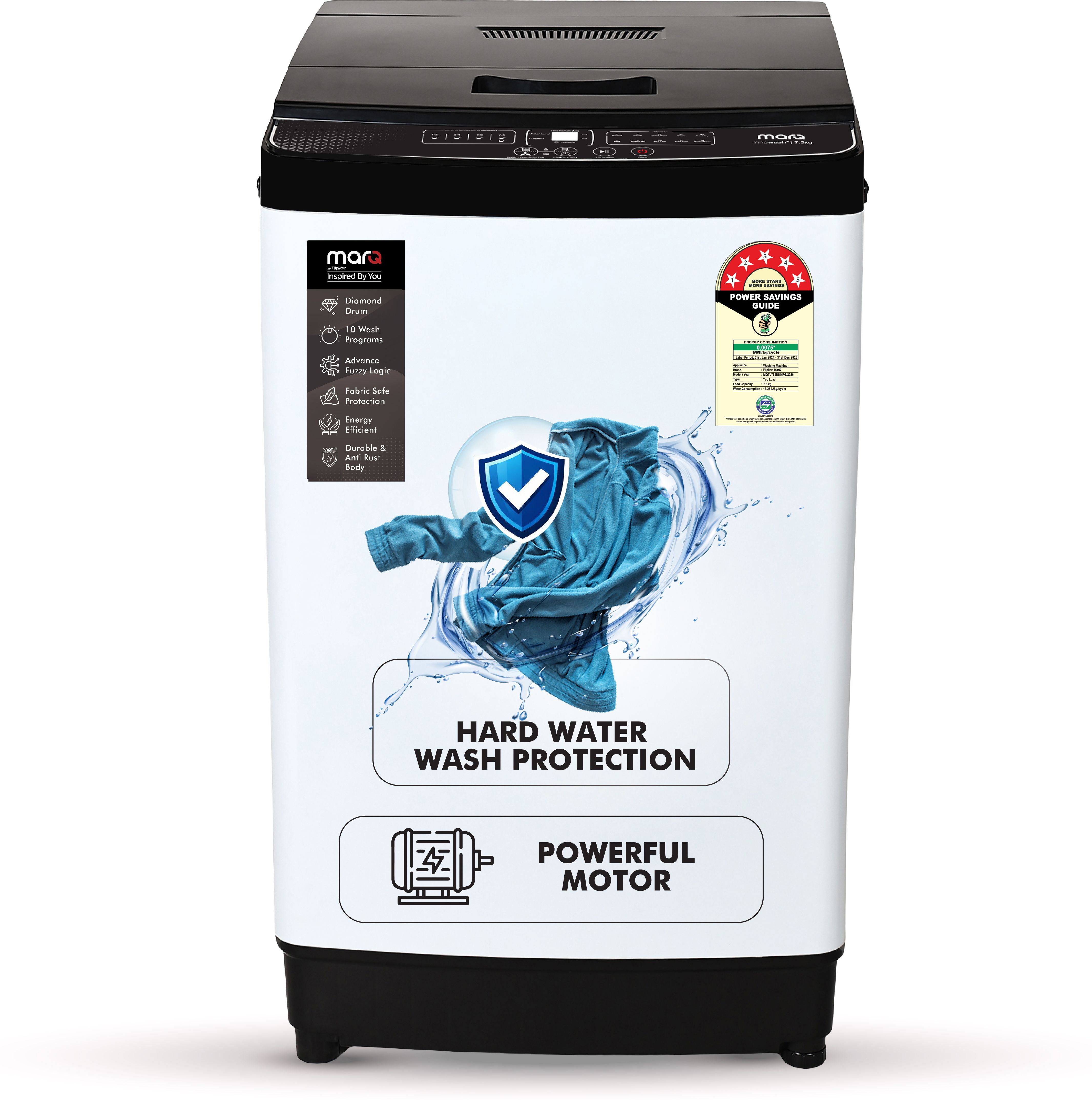 marq by flipkart 7.5 kg Fully Automatic Top Load Grey-picture-17