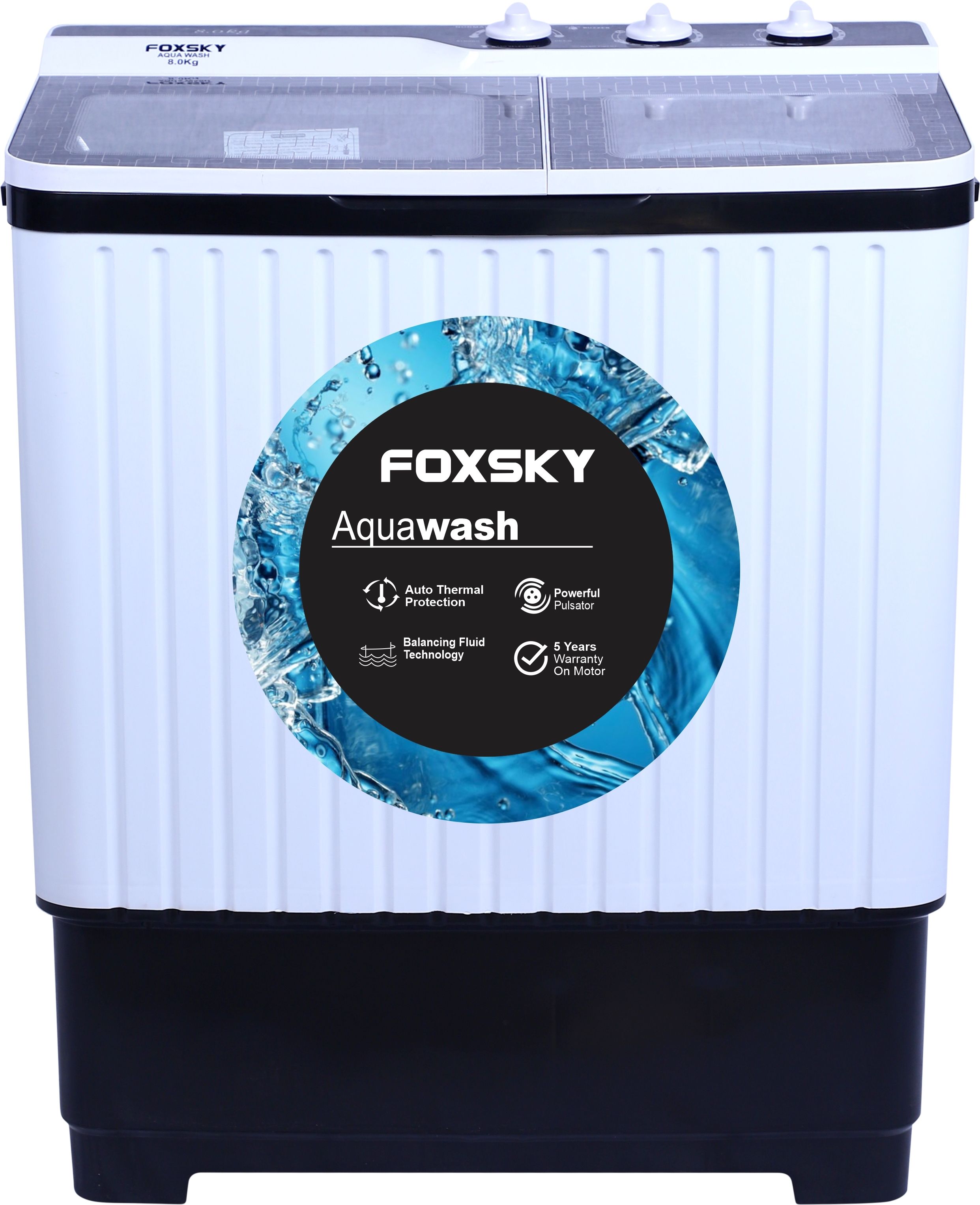 8 kg Semi Automatic Top Load White, Black-image-26