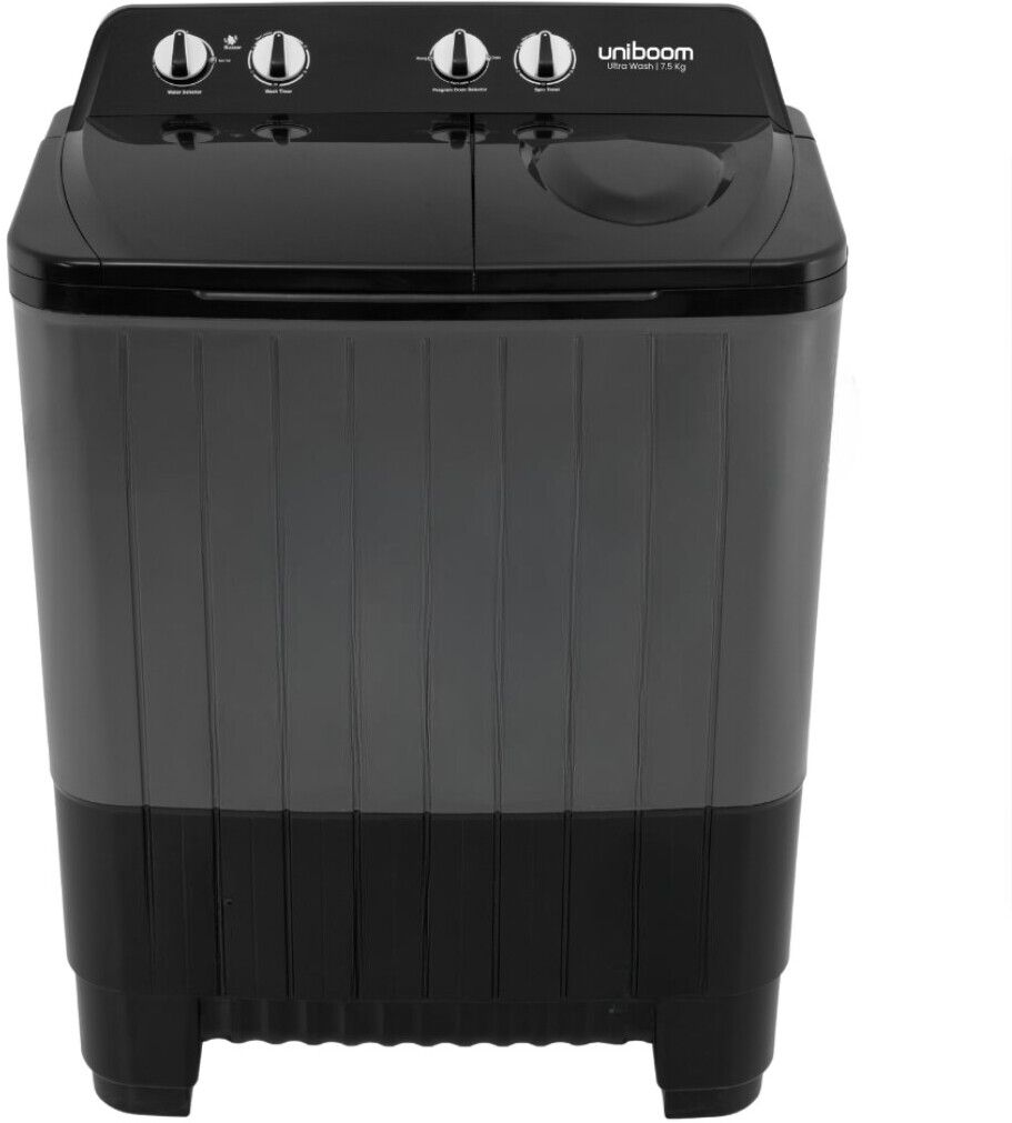 uniboom 7.5 kg Semi Automatic Top Load Grey, Black-picture-10
