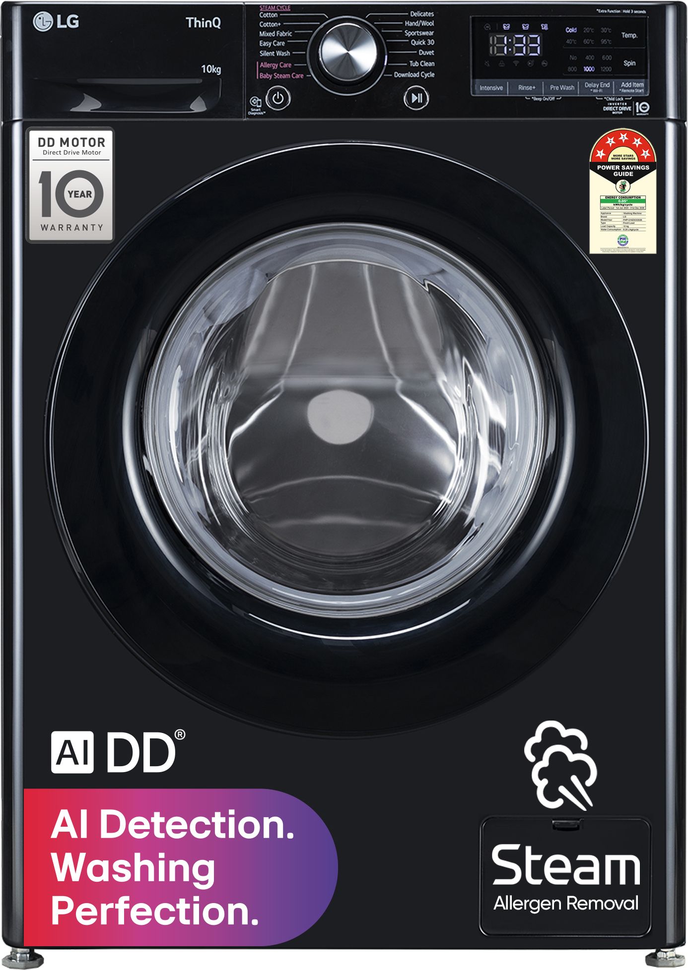 lg 10 kg Fully Automatic Front Load with In-built Heater Black-picture-20