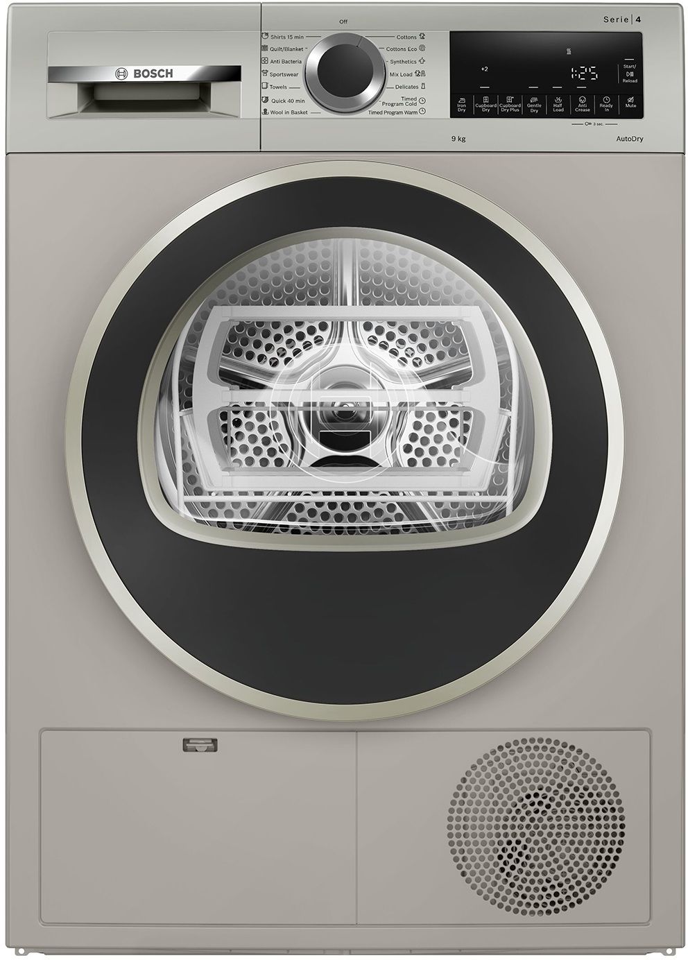 bosch 9 kg Dryer with In-built Heater Grey-picture-38