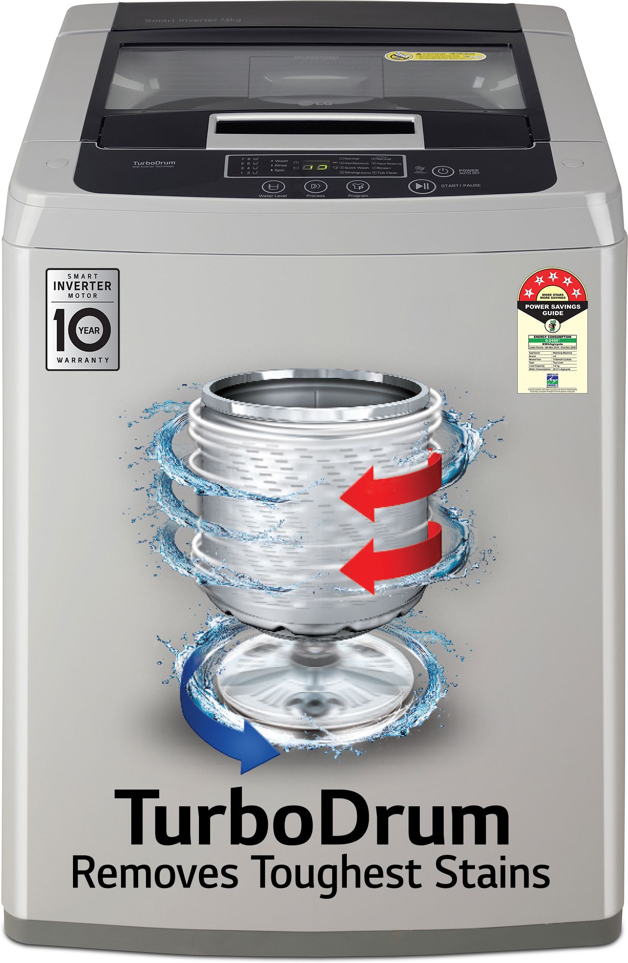 lg 7.5 kg Fully Automatic Top Load Silver-picture-16