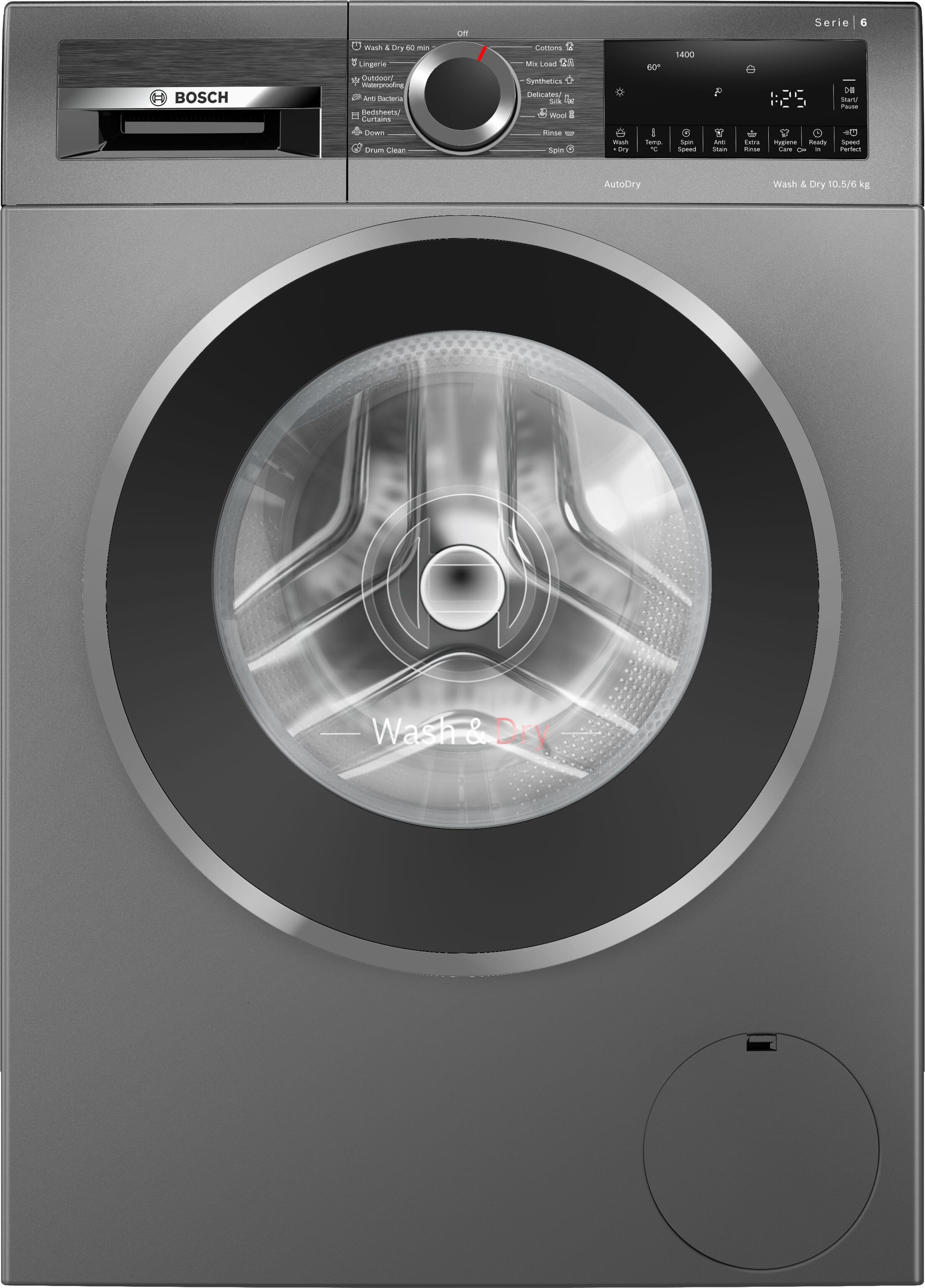 bosch 10.5/6 kg Washer with Dryer with In-built Heater Grey-picture-21