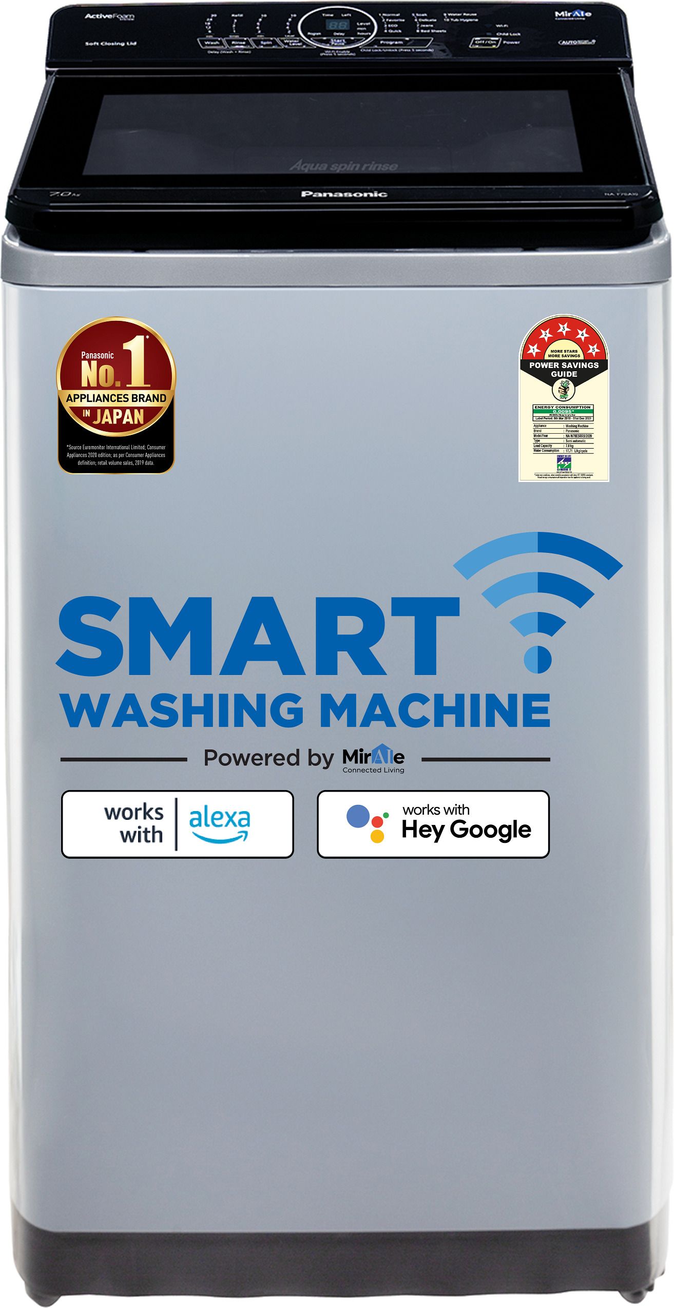 panasonic 7 kg Wi-Fi Enabled Smart Washing Machine Fully Automatic Top Load Silver-picture-39