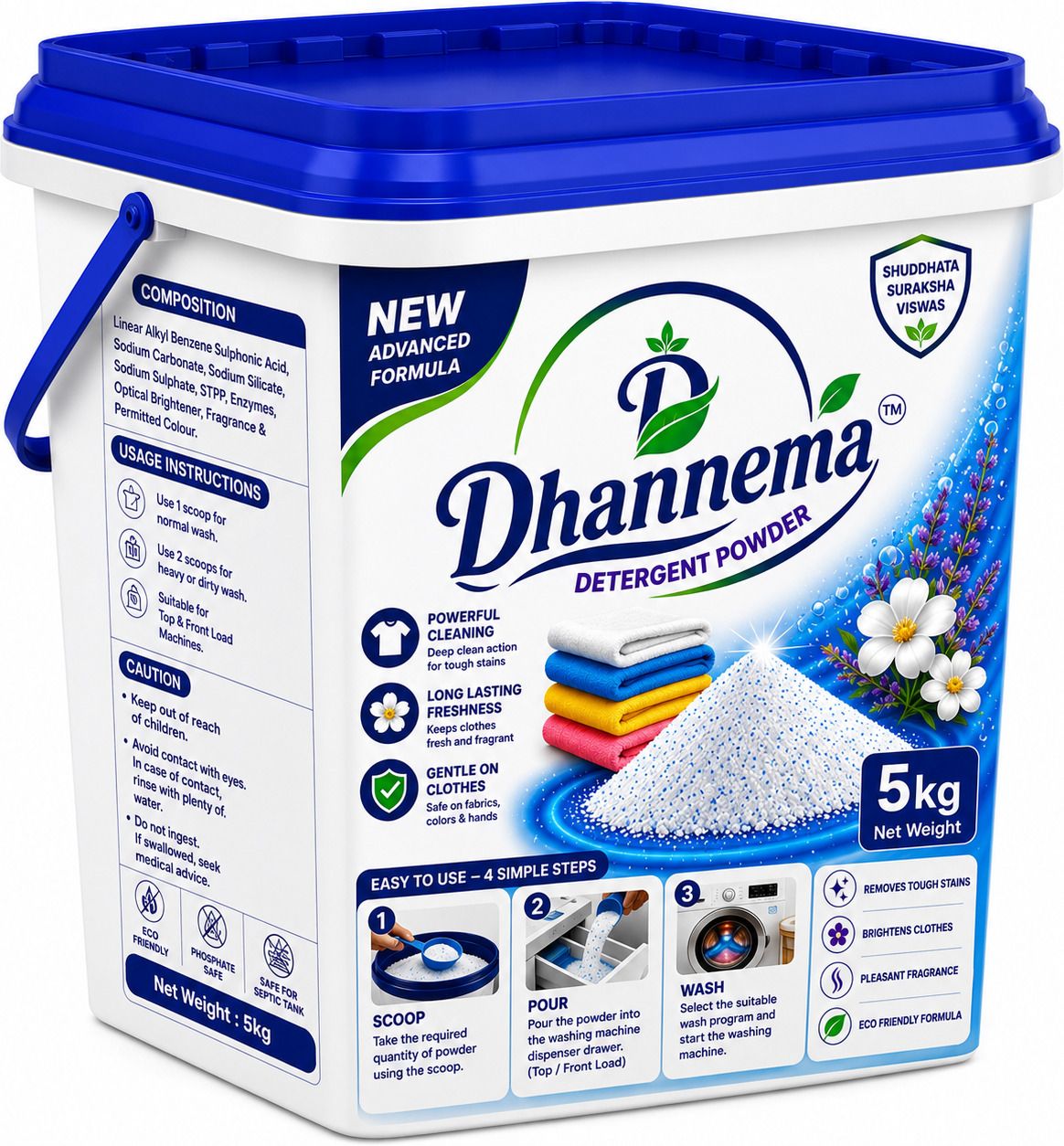 Laundry Detergent Powder Deep Fabric Cleaning Powerful Stain Removal Detergent Powder (aqua)-image-32