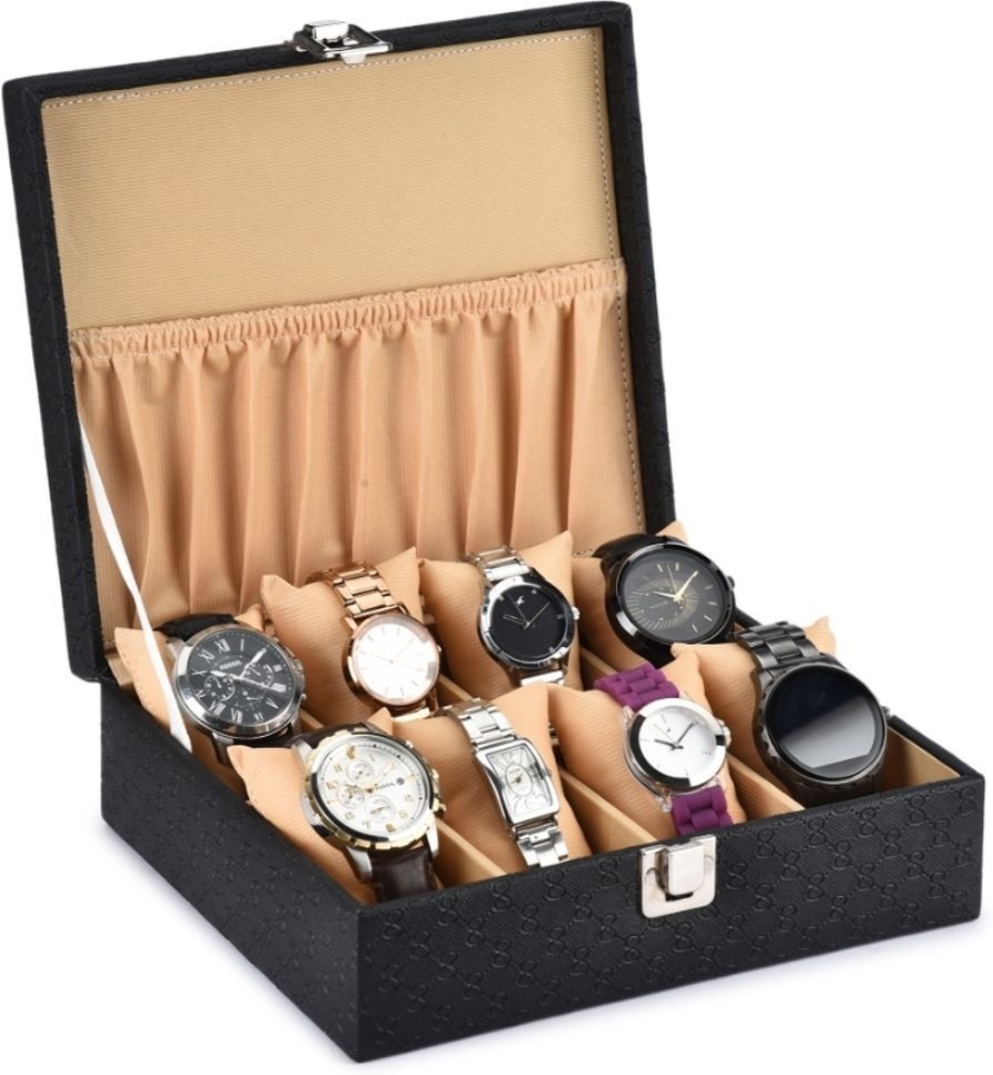 New Black Color Design Organizer Watch Box-image-46
