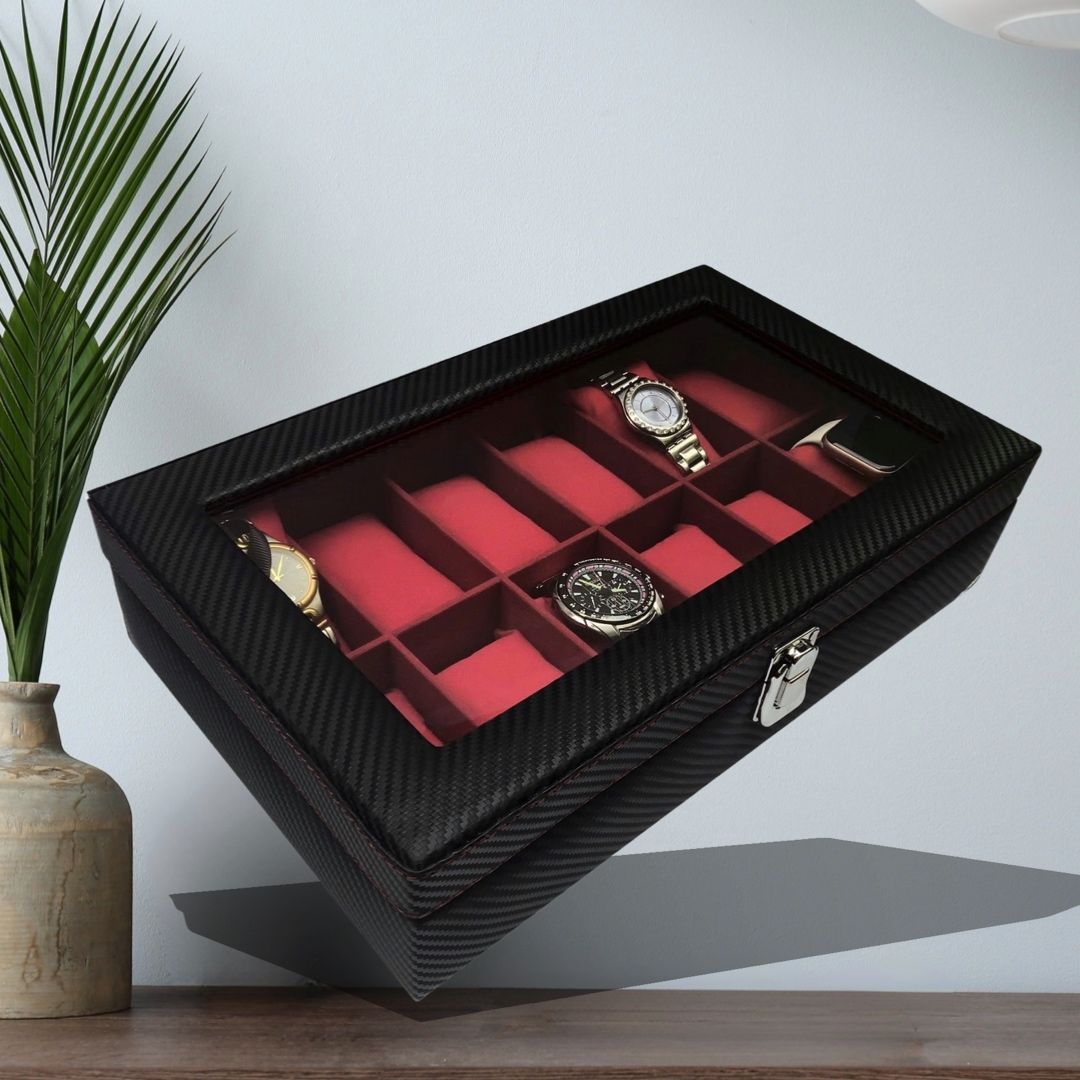 SUNSHINE Portable Watch Storage Organiser | Handcrafted in Vegan Leather | Watch Box-image-16