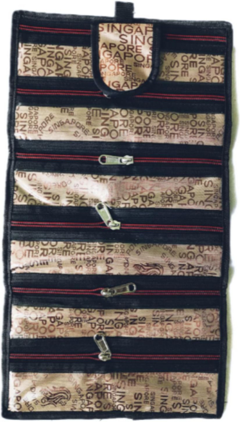 90 degree 6 Slot Folding Watch Case Collection Organizer Zipper Pouch Box Hanging Watch Box-picture-10
