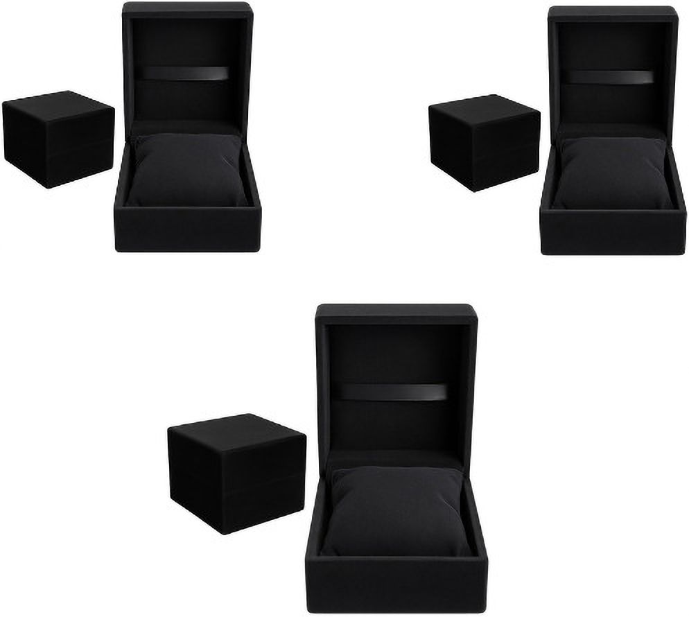 Men's and Women's Watch Box Holder Organizer Case with white pillow. Pack of 3 Watch Box-image-7