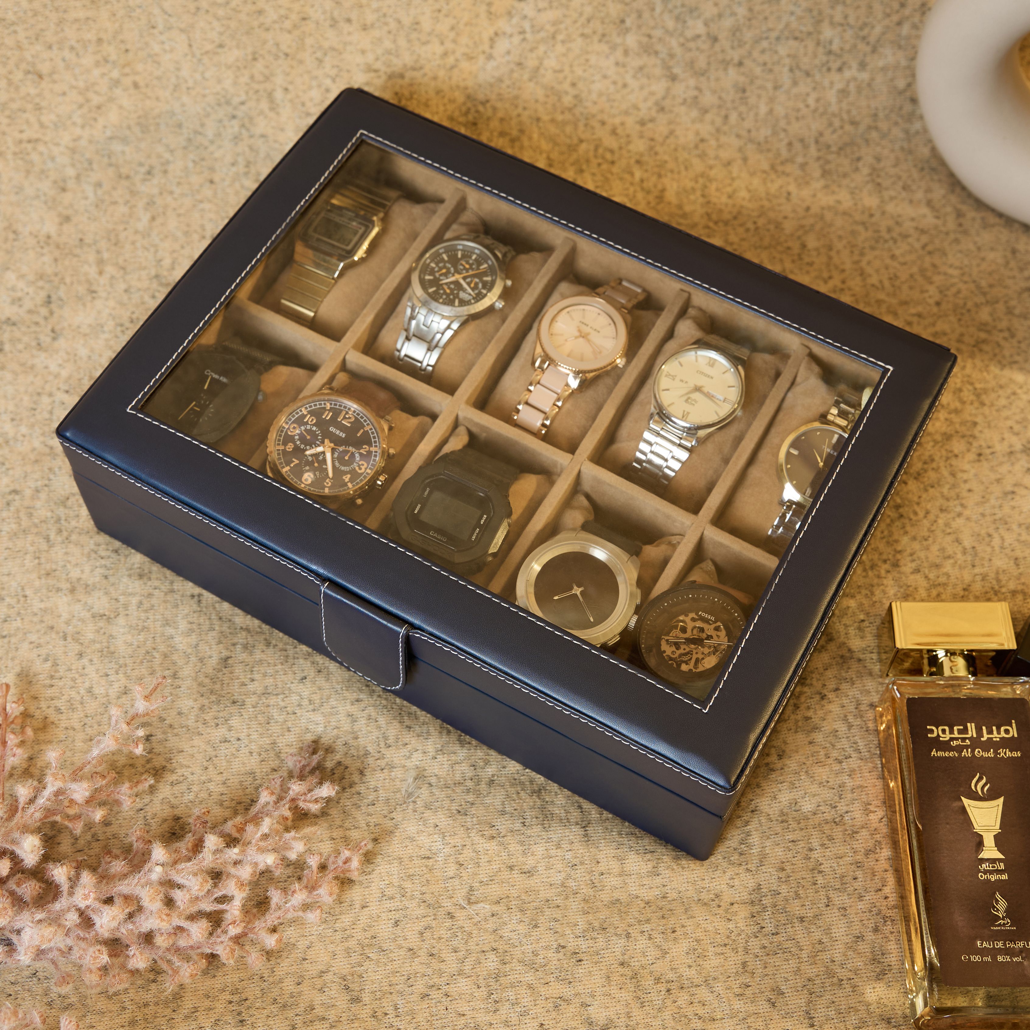 leather world Watch case , Watch Organizer , 10 Watch Storage box Watch Box-picture-10