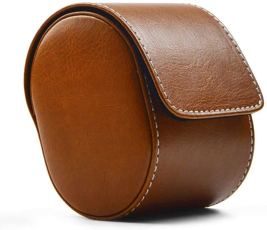 Single slot watchcase tan colour Watch Box-image-11