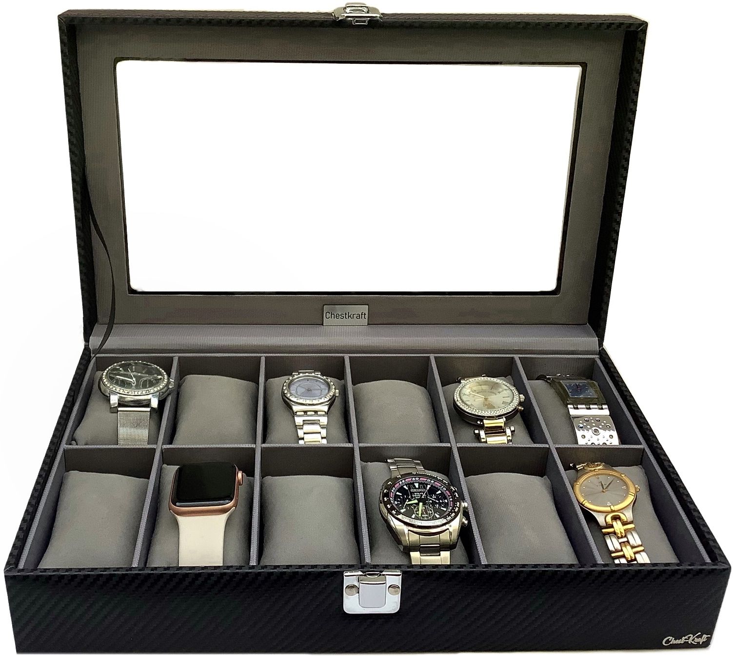 chestkraft SUNSHINE Portable Watch Storage Organiser | Handcrafted in Vegan Leather | Watch Box-picture-14