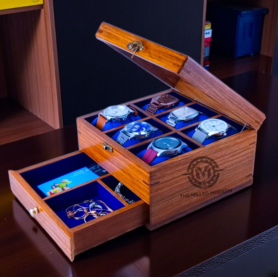 Tmm-Heritage 6 Watch & Jewelry Organizer Watch Box-image-12