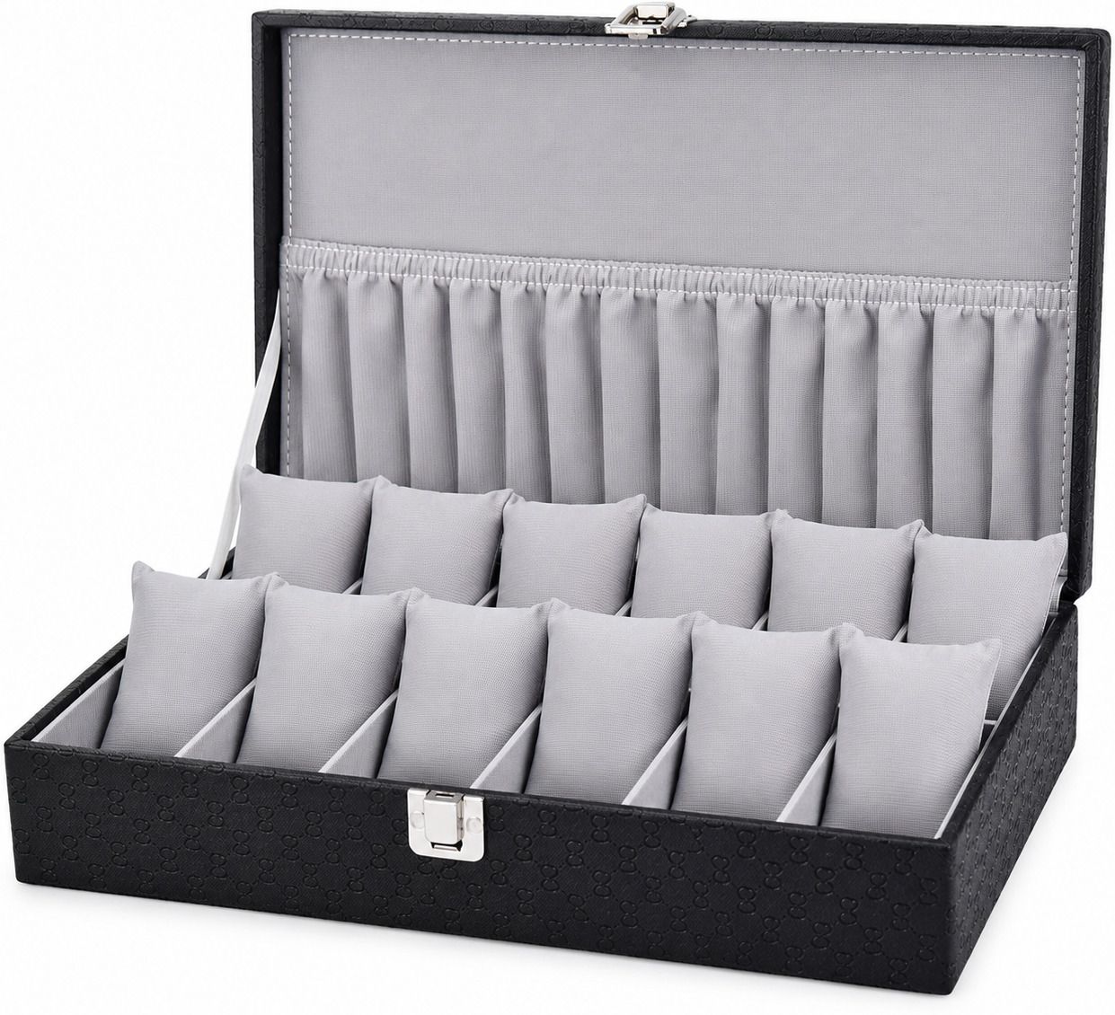 watchbox Black Color Design Watch Box for 12 Watches Watch Box Watch Box-image-25