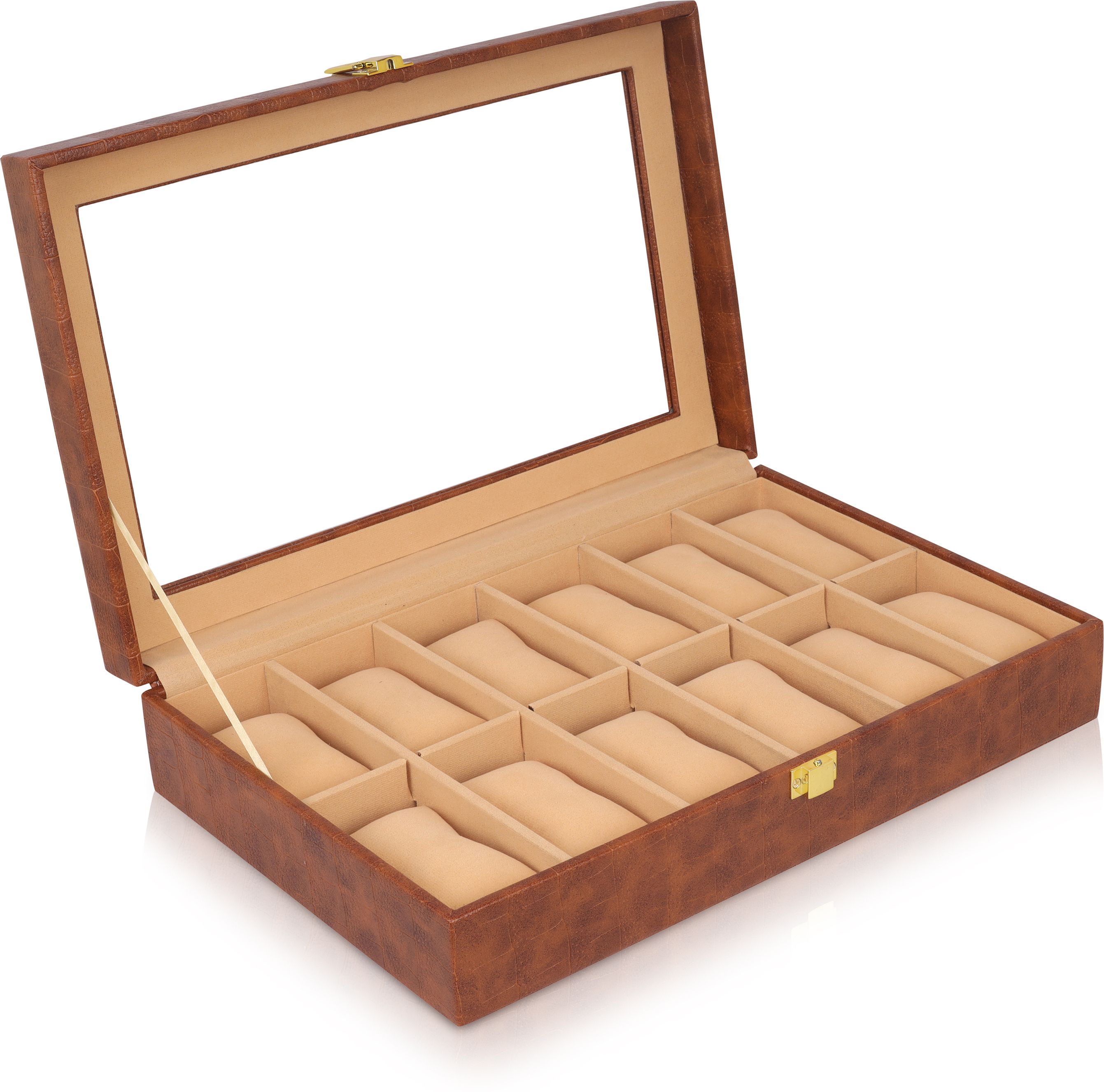 AG Premium Luxe 12 Slot Watch Display Box For Men & Women Portable Watch Box Watch Box-image-38