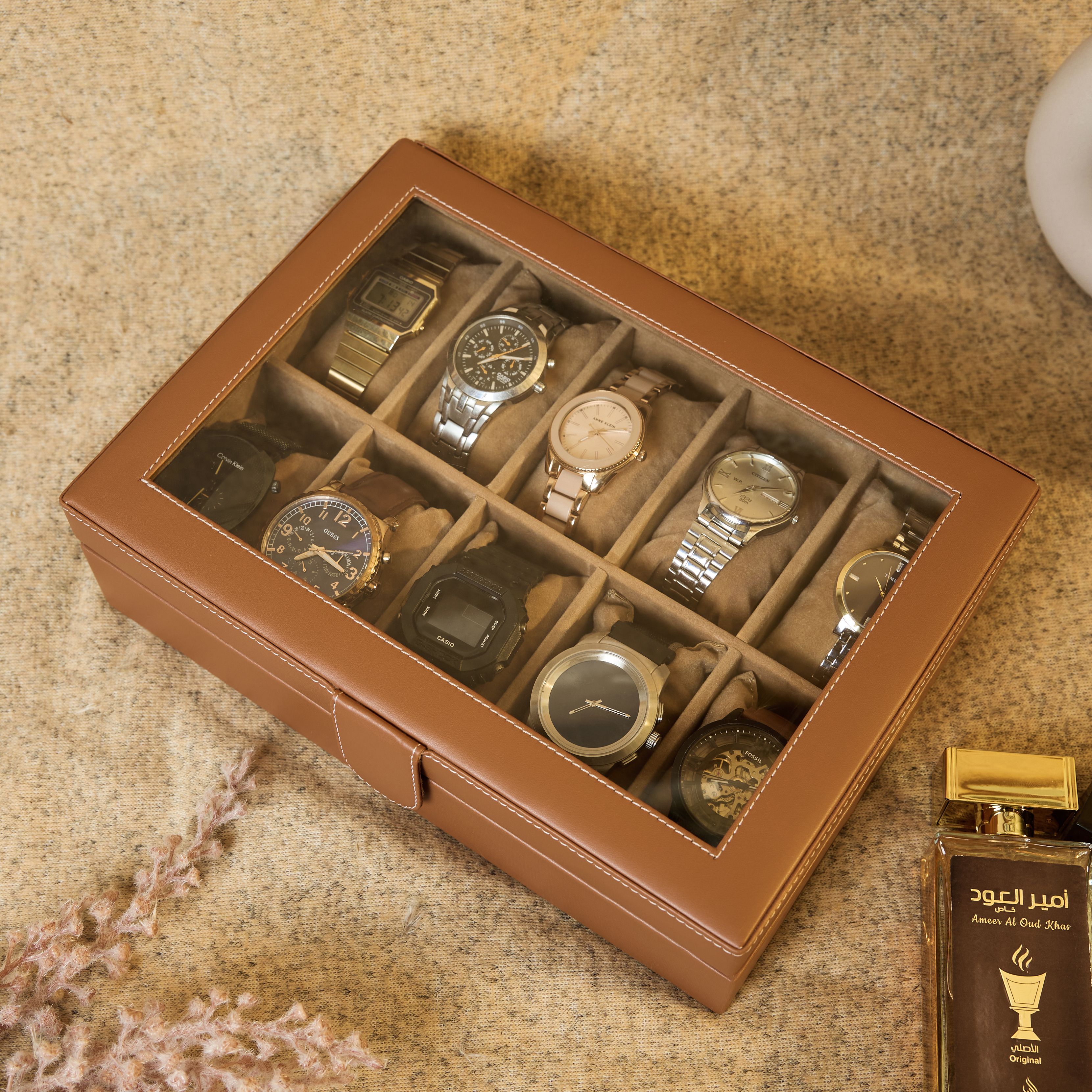 leather world Watch Storage Box , 10 Watch Slot , Watch Organizer , Wrist Watch Watch Box-picture-9