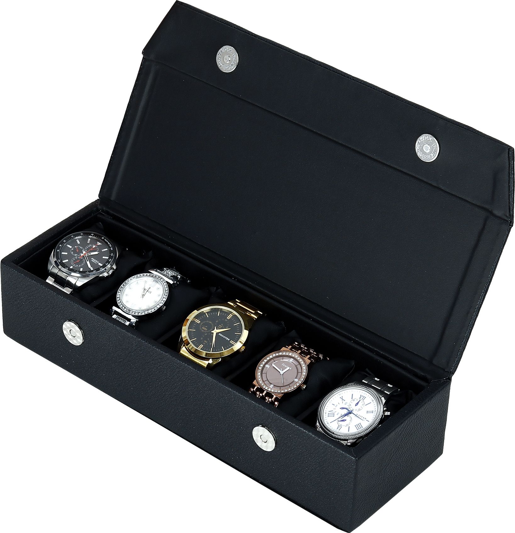 Storage Organizer For Men & Women Hand Crafted in High Quality Leather Watch Box-image-21