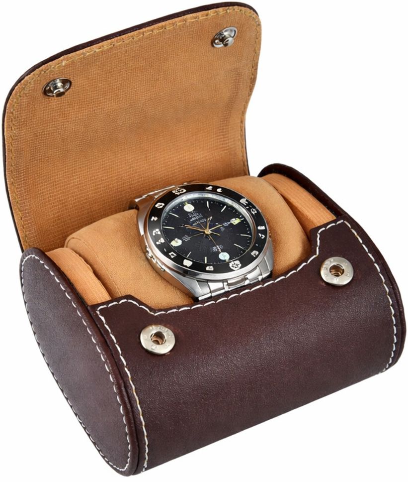 watch box for watch - single watch ( brown/tan) Watch Box-image-19