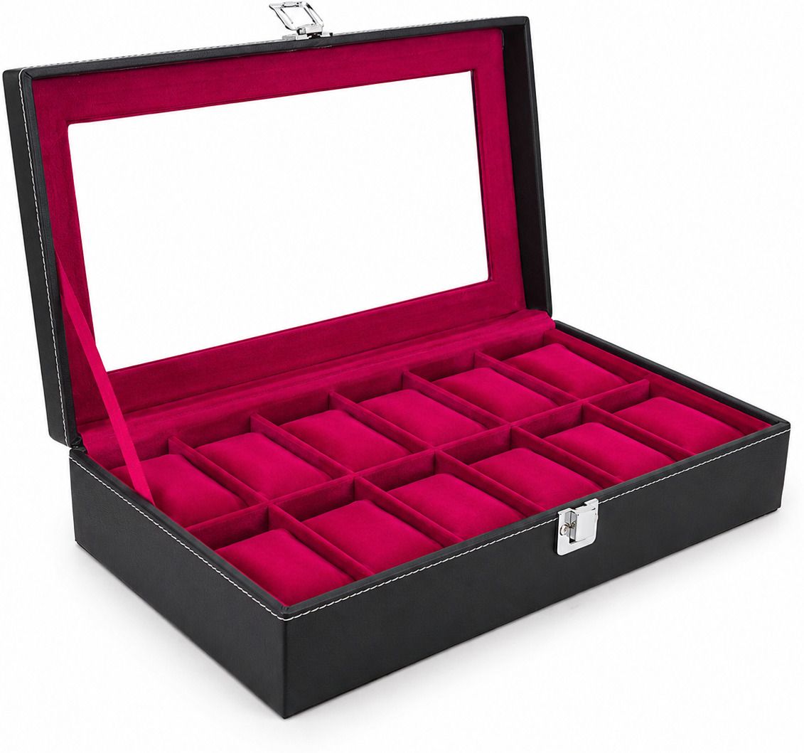Special Men's and Women's Watch Box Transparent Organiser Case in Tran Watch Box-image-48