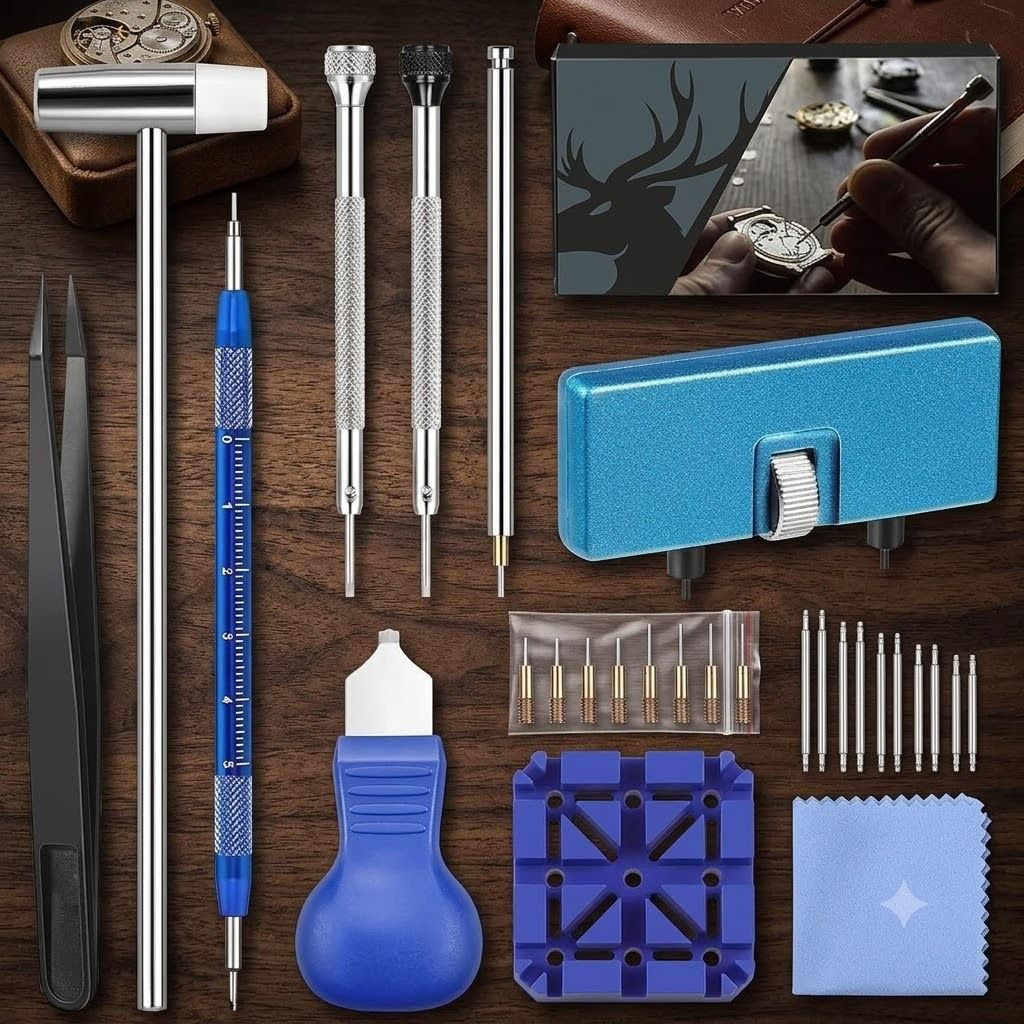 Jiyancreation Mechanical watch repair tools 28-piece Watch Repair Kit-image-40