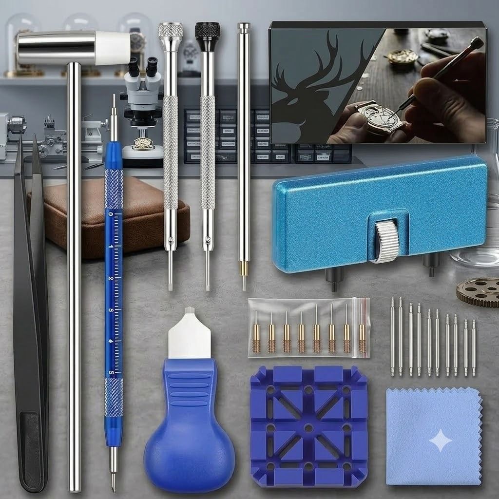 Jiyancreation replacement spring bars and pins 28-piece Watch Repair Kit-image-1
