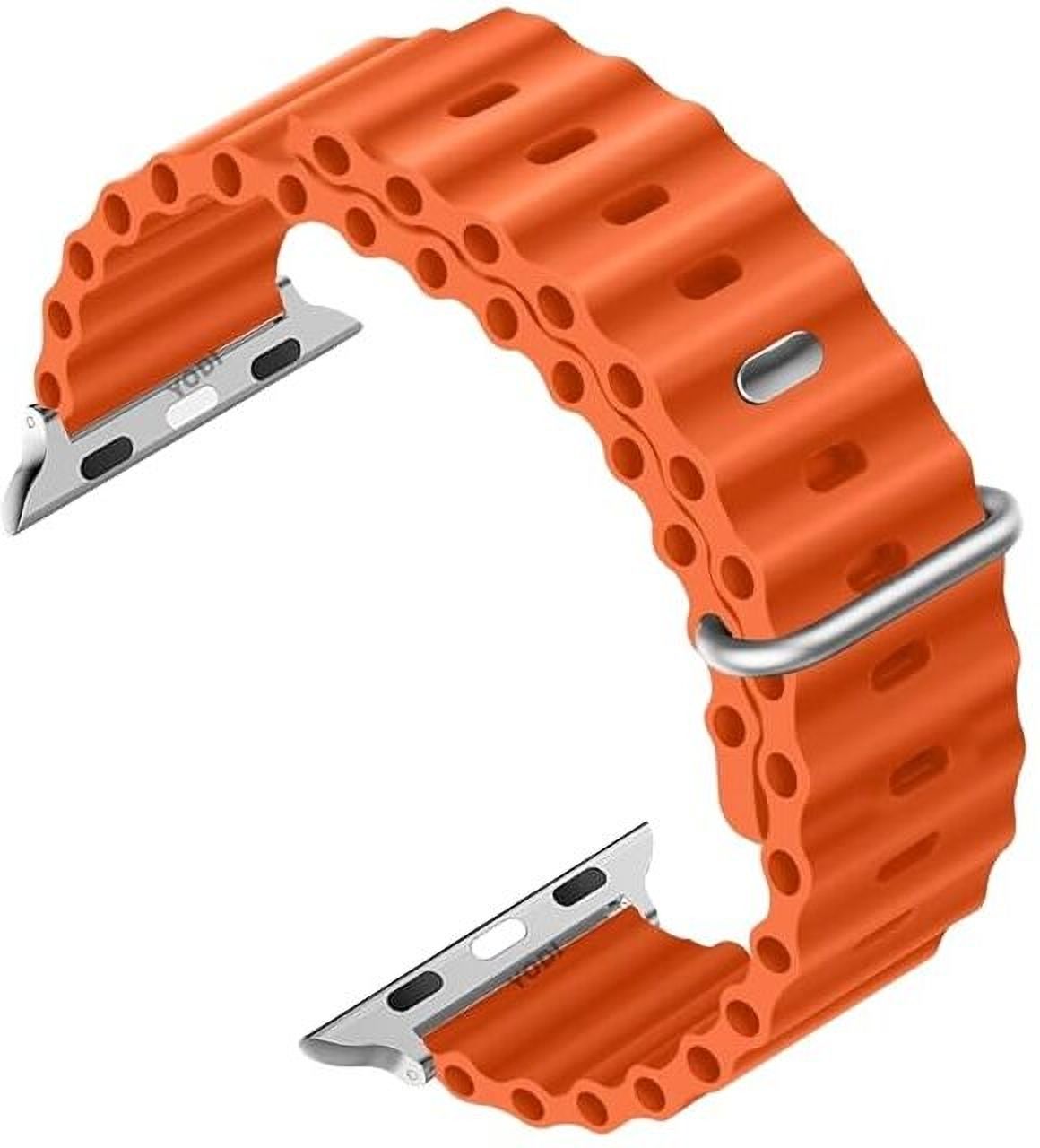ETRENDZTRADERS Smart Watch strap for iWatch Band Ultra 49mm/45mm/44mm/42mm 49 mm Silicone Watch Strap-picture-13