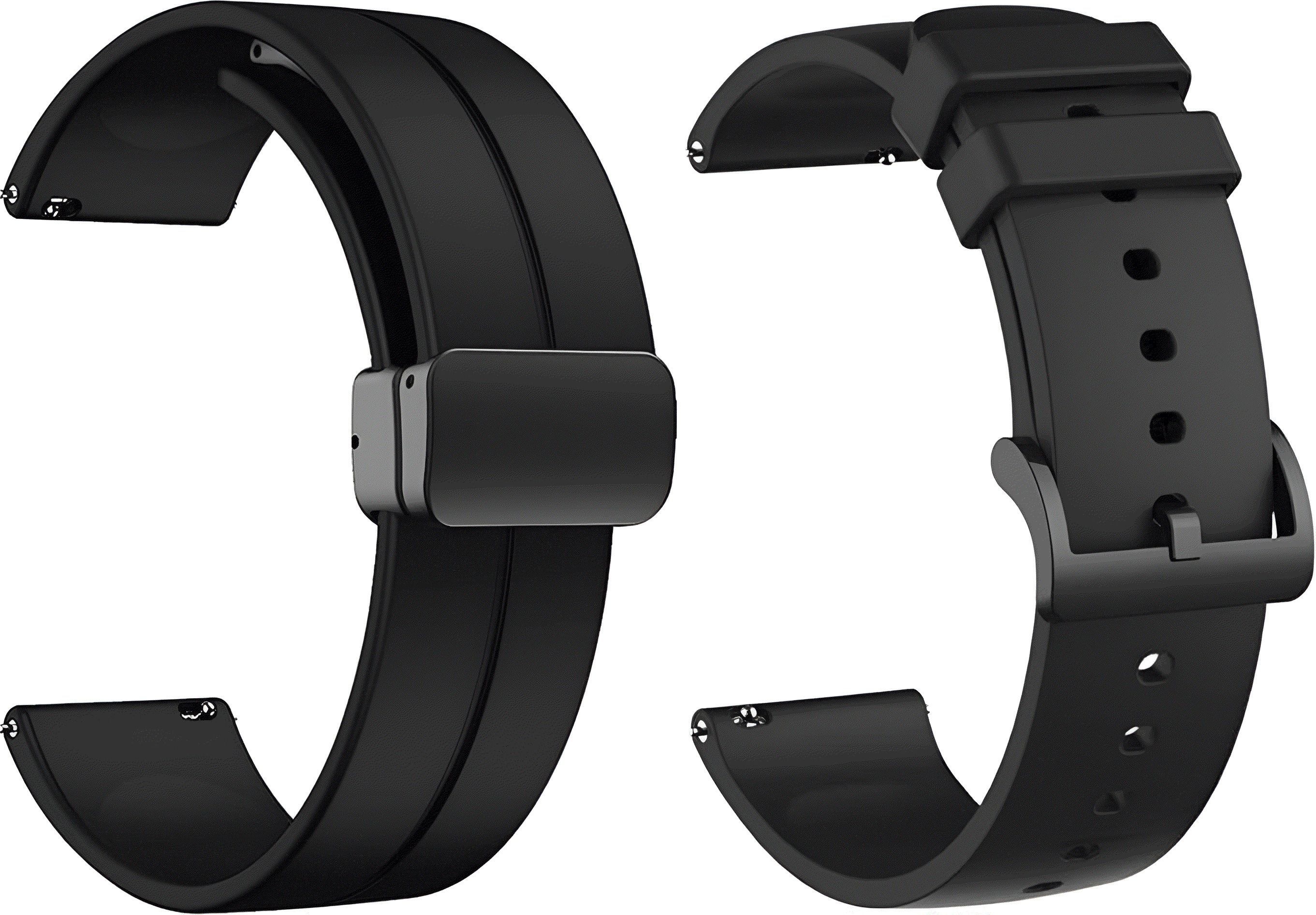 Firetook 22mm Premium 1 Magnetic 1 Plain Soft Watch Strap (Compatible Fit List In Photo) 22 mm Silicone Watch Strap