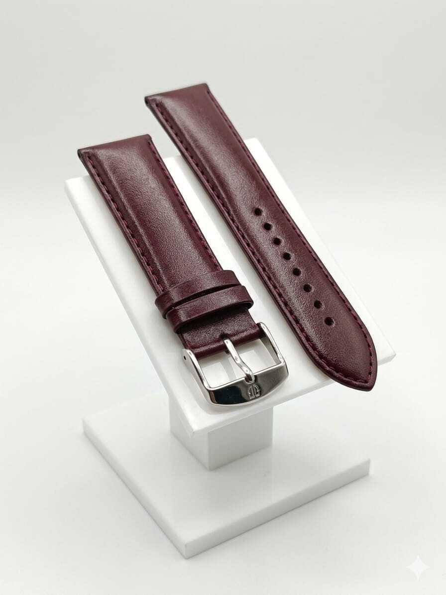 LUBA HIMT premium strap maroon color competeble for tit-an so-nata and luxury watches 24 mm Synthetic Leather Watch Strap-image-32