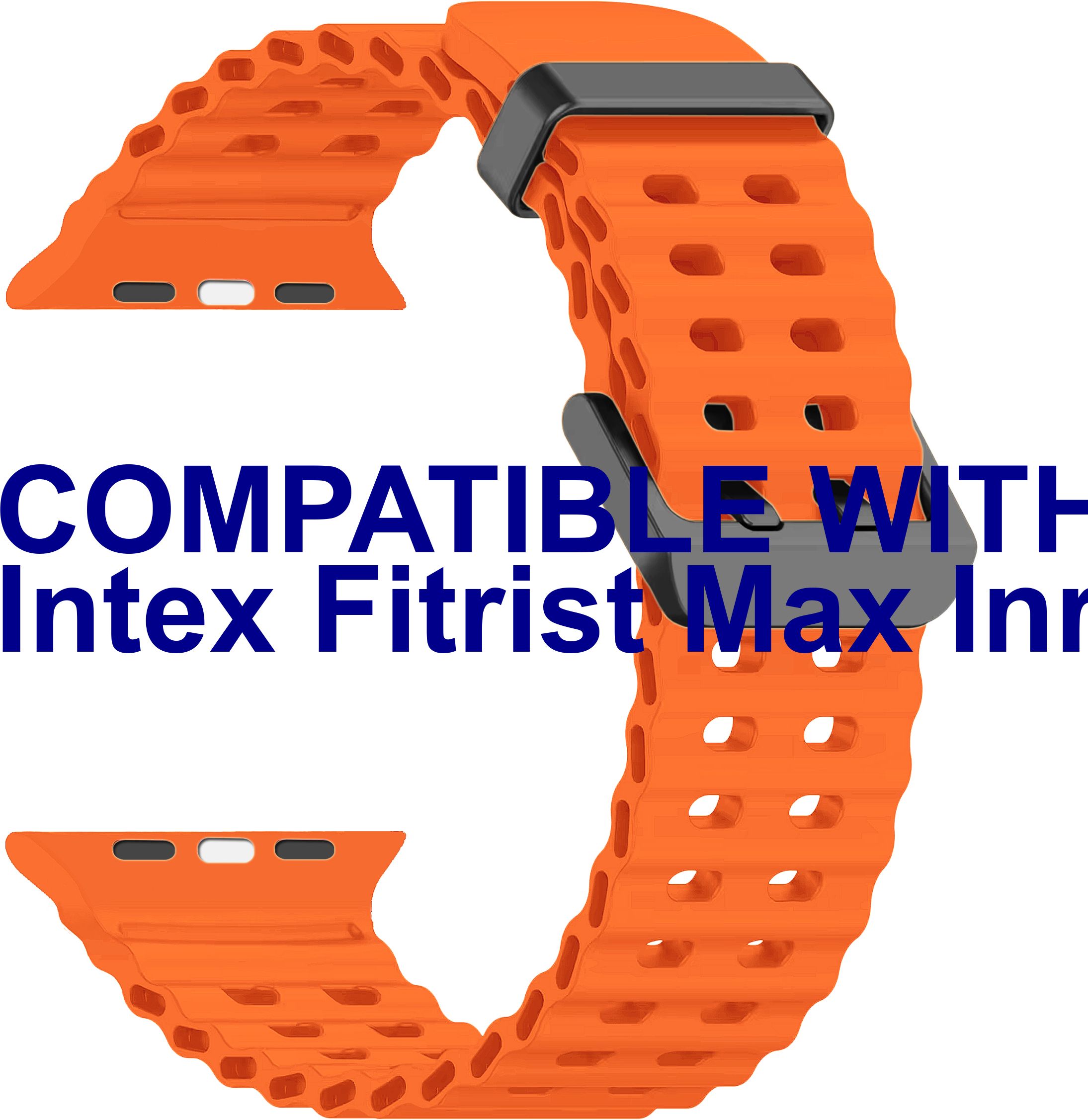 ACM Sliding 44mm 49mm Strap Silicone Sports for Intex Fitrist Max Inr7 Smartwatch 1588692 mm Silicone Watch Strap-image-44