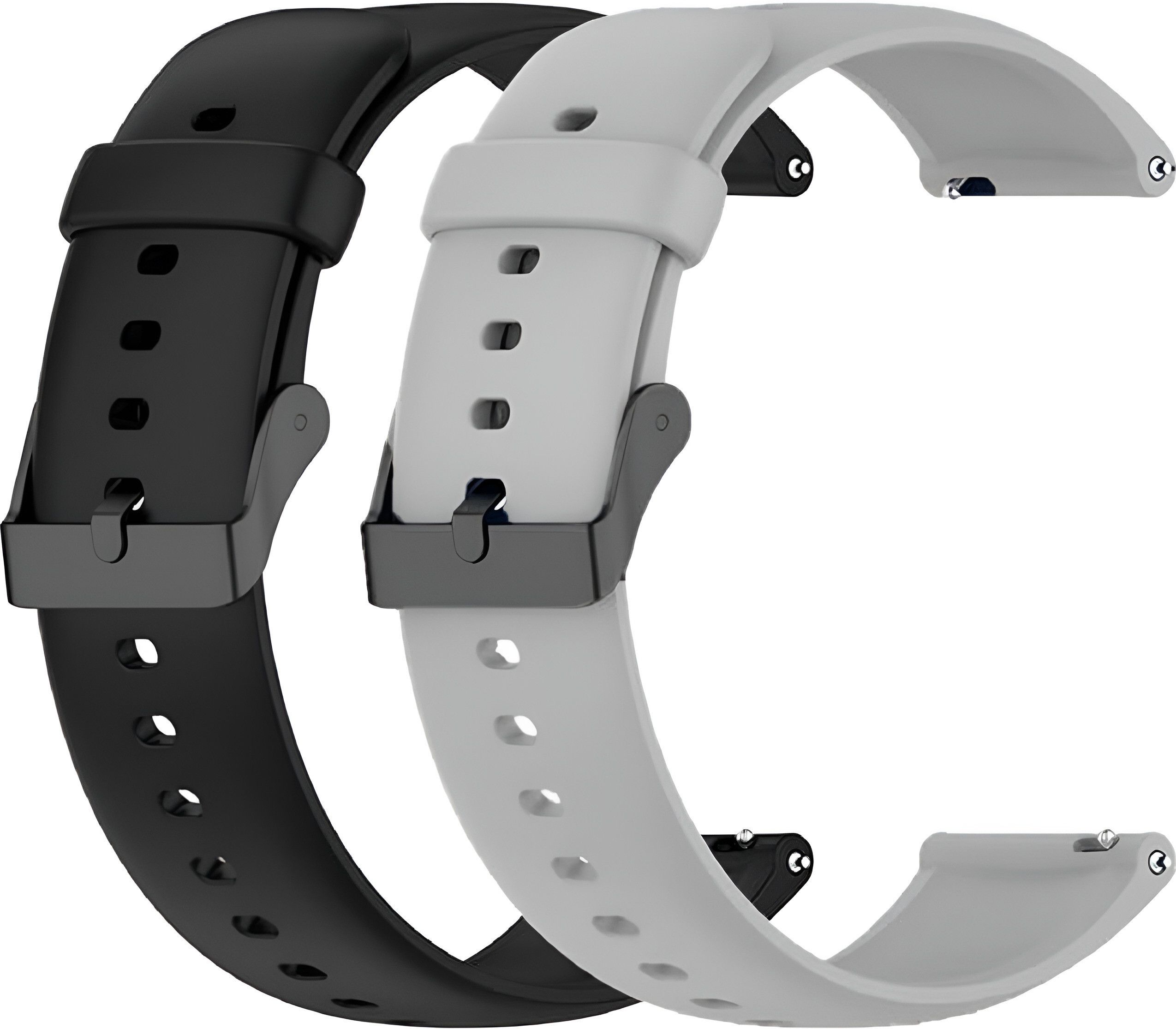 TRENDINGVIEW Soft Silicone 22mm Belt Strap for Smartwatches with stylish Black Buckle 22 mm Silicone Watch Strap-image-18