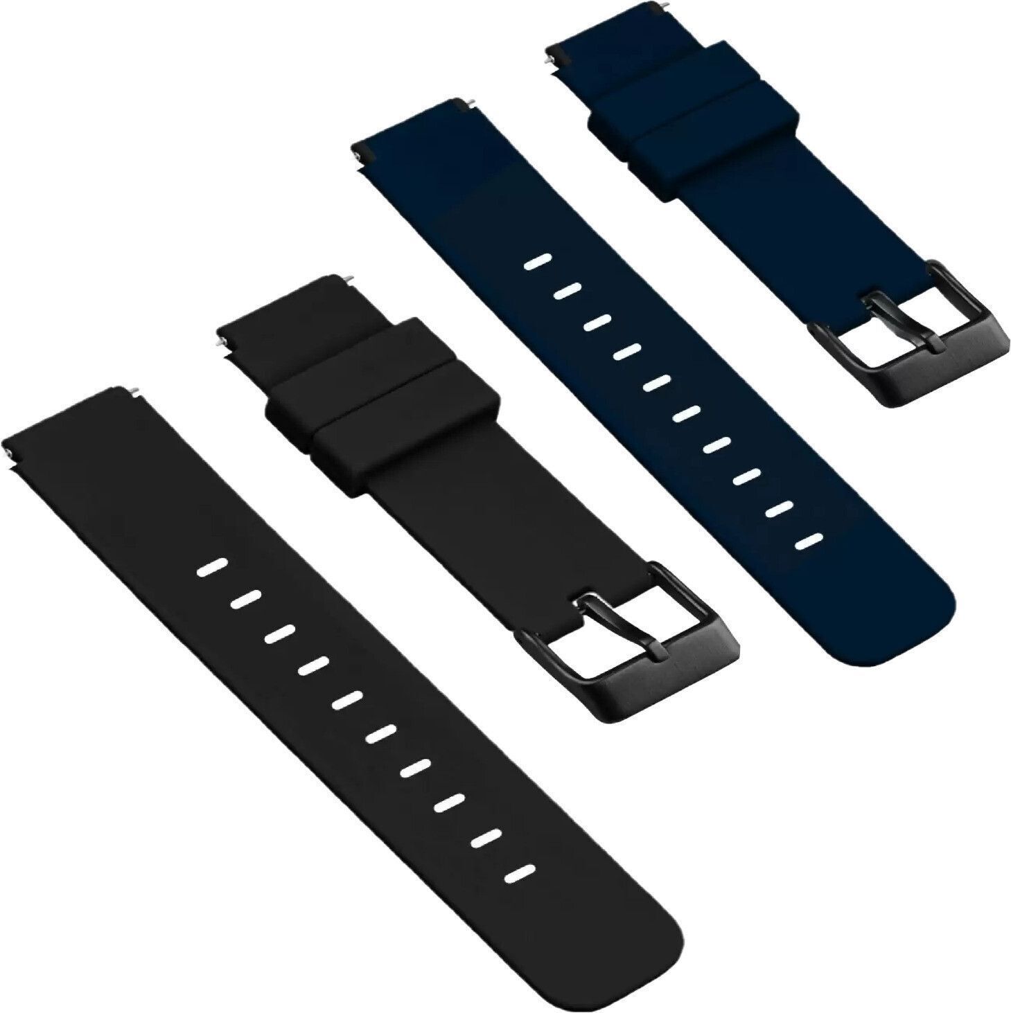 TRENDINGVIEW 19MM Vintage buckle Watch Belt strap for noise smart watch pack of 2 19 mm Silicone Watch Strap-image-2