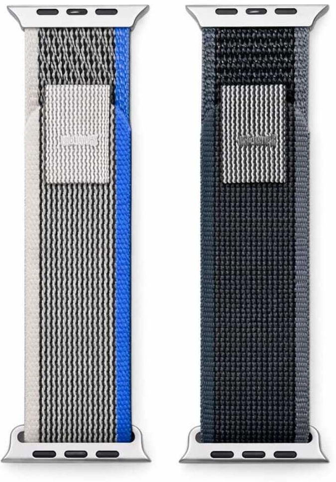 creative brothers Compatible with Apple Watch Ultra / Ultra 2 (42,44,45,49mm )( pack of 2 ) 22 mm Fabric Watch Strap
