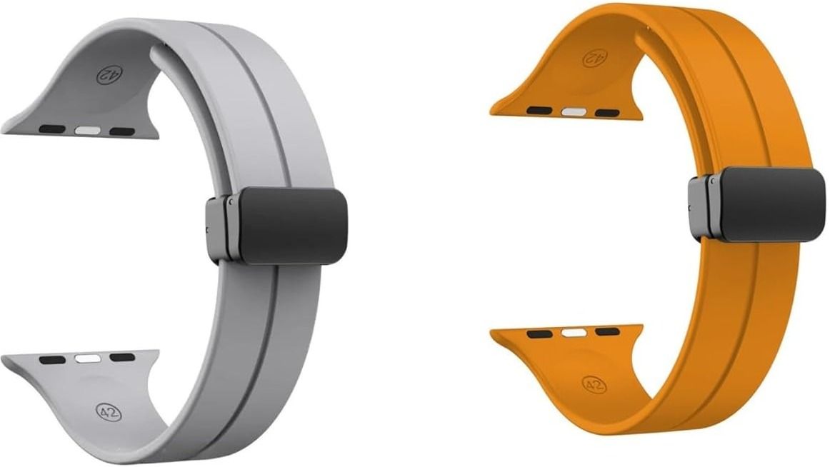 Gadgetzilla Apple Watch Band 49mm, 45mm ,44mm ,42mm ,Soft Silicone Magnetic Watch Strap 45 mm Silicone Watch Strap-image-15