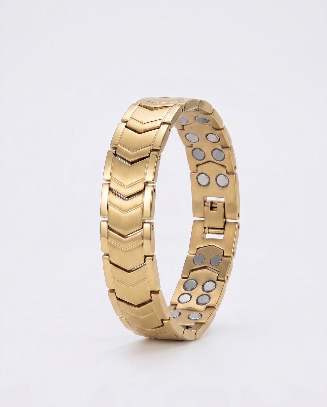 NOVA Blood pressure controler magnetic bracelet 14 mm Metal Watch Strap-image-36
