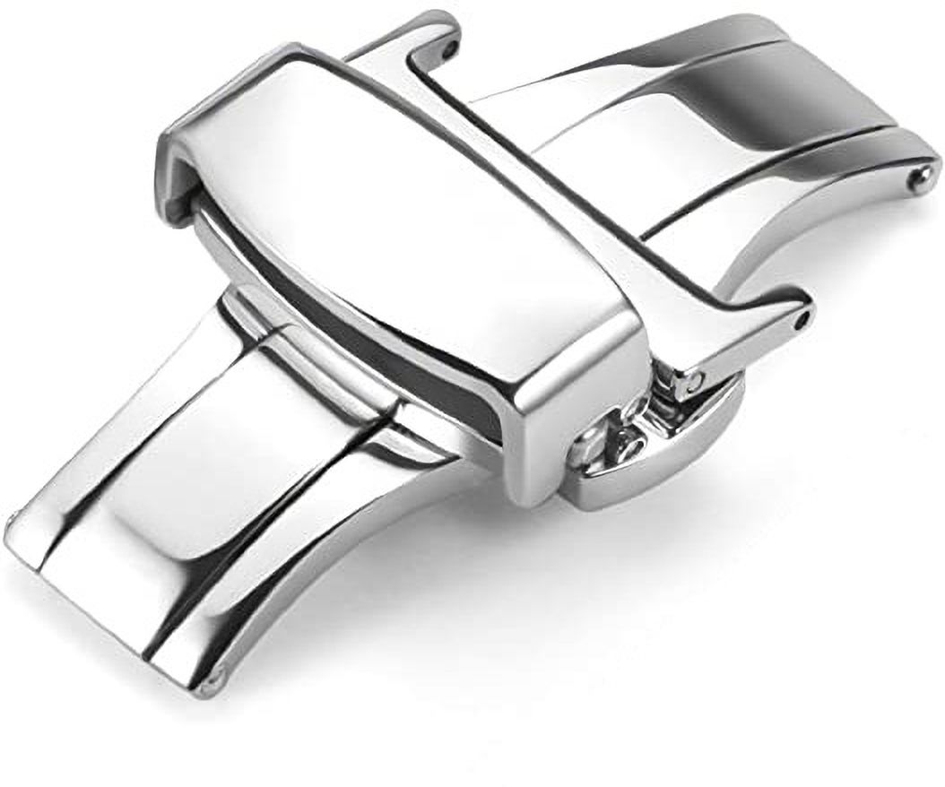 Rayyn BUTTERFLY LOCK SUITABLE FOR LEATHER WATCH STRAP 20 mm Stainless Steel Watch Strap-picture-17